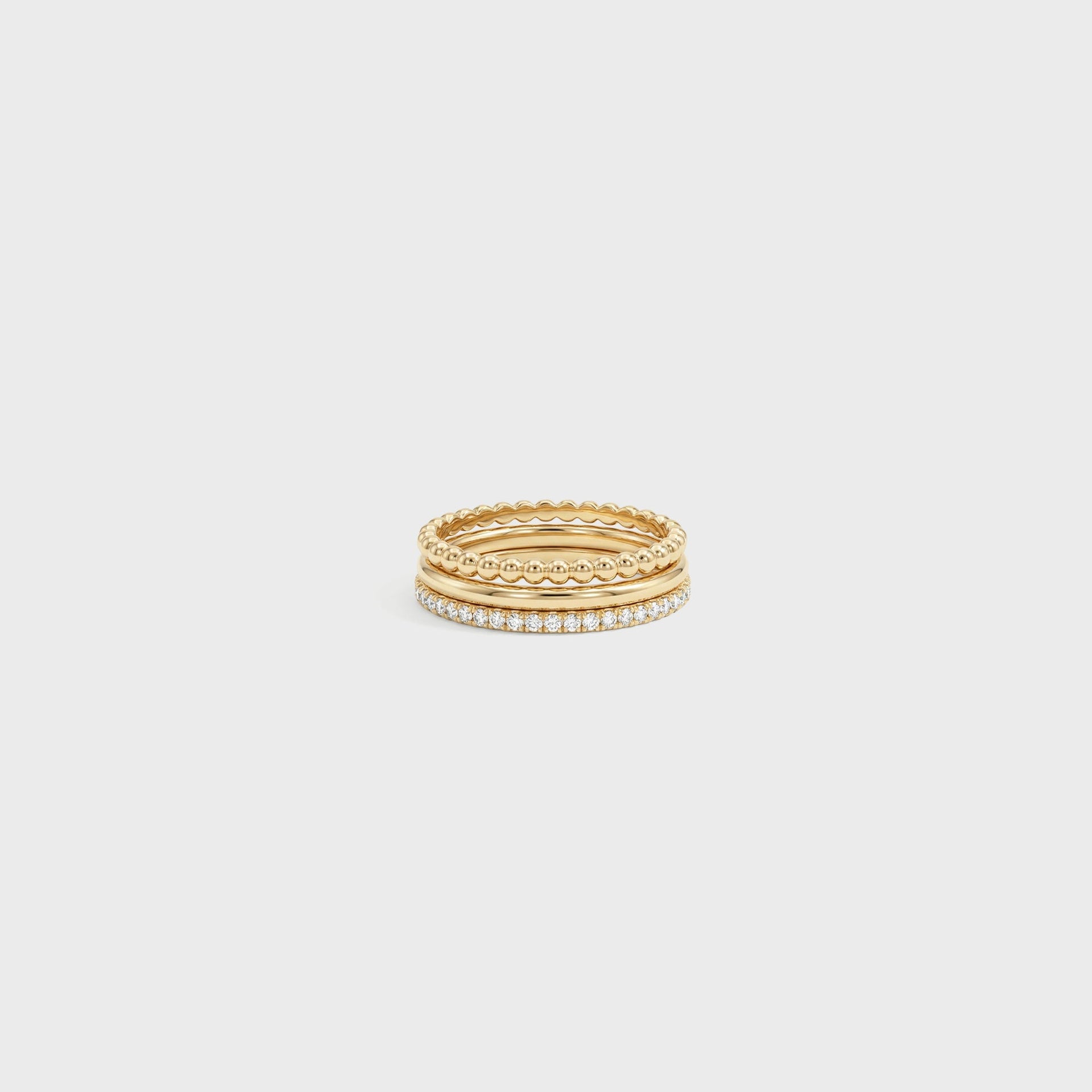 Shashi Aura Ring Set - Gold