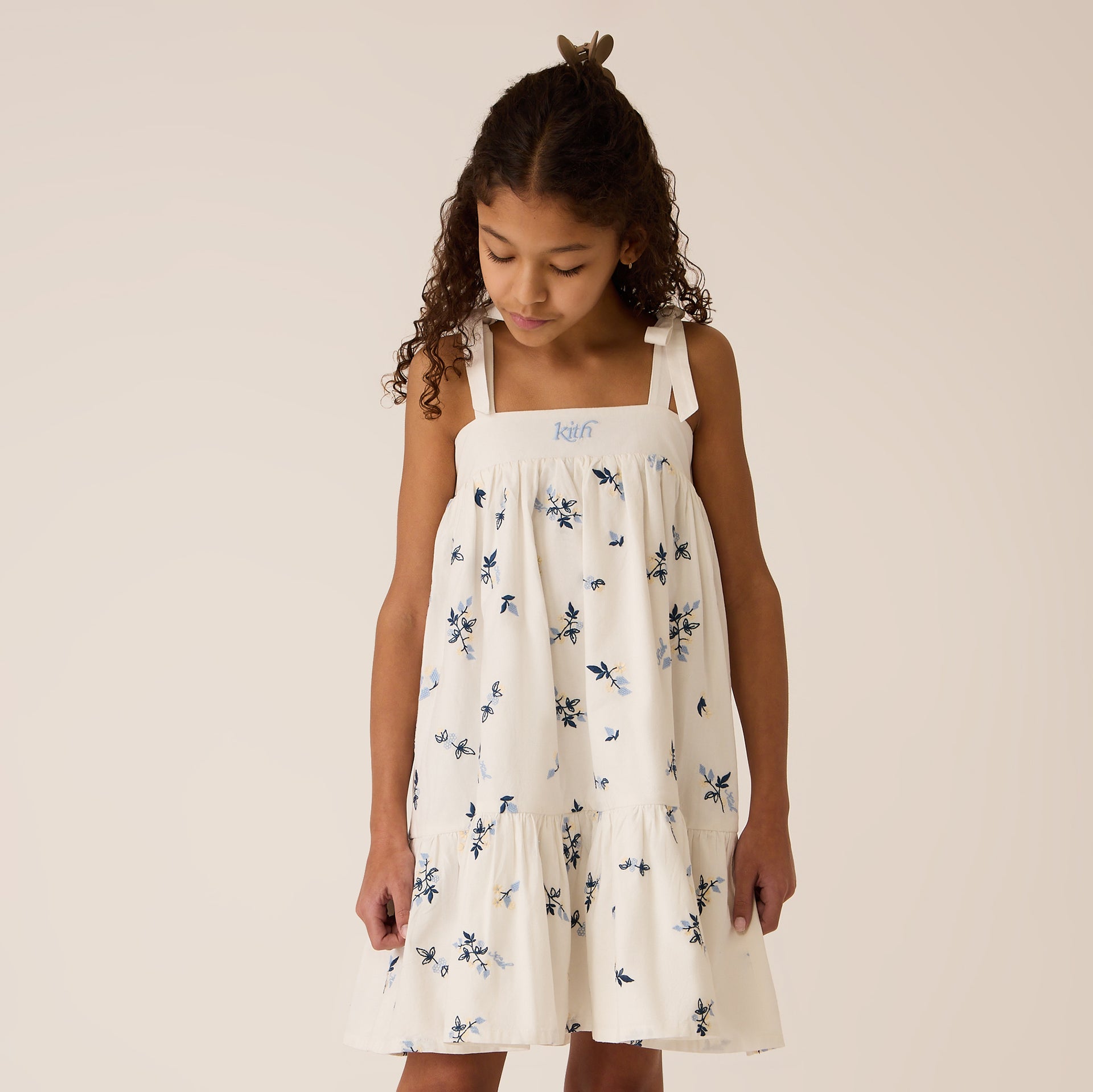 Kith Kids Peyton Novelty Mini Dress in White
