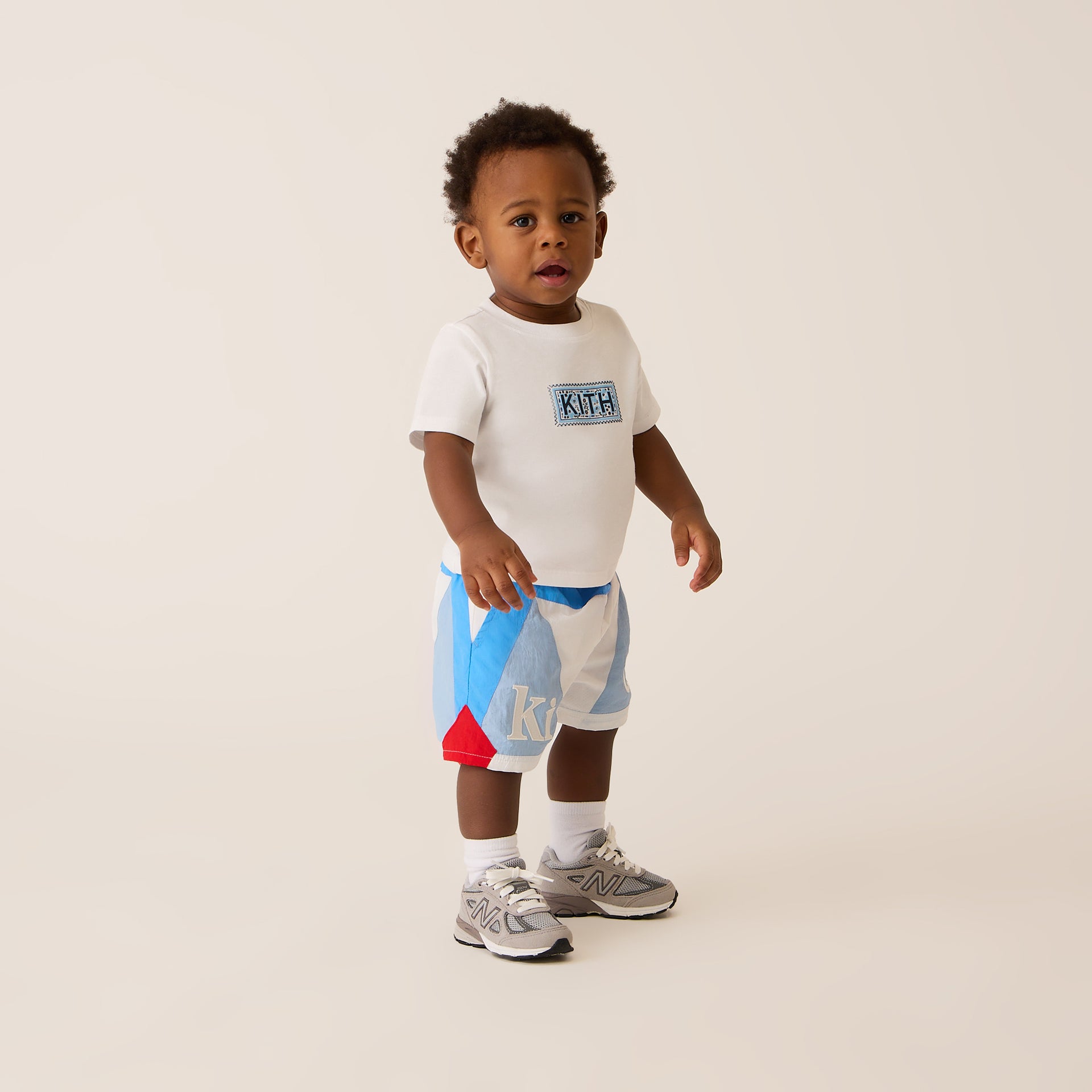 Kith Baby Needlepoint Tee in White