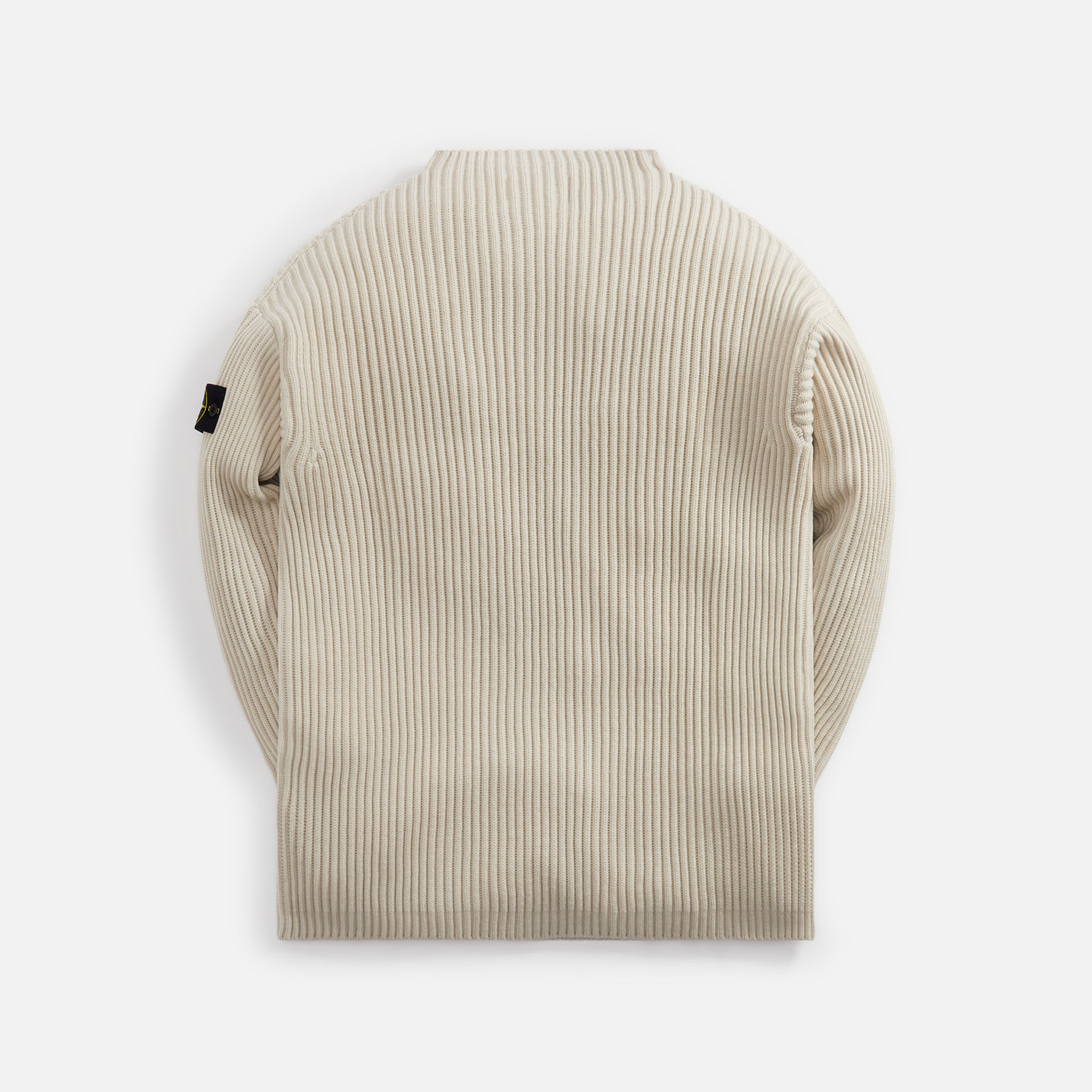 Stone Island Full Rib Wool Mockneck - Plaster