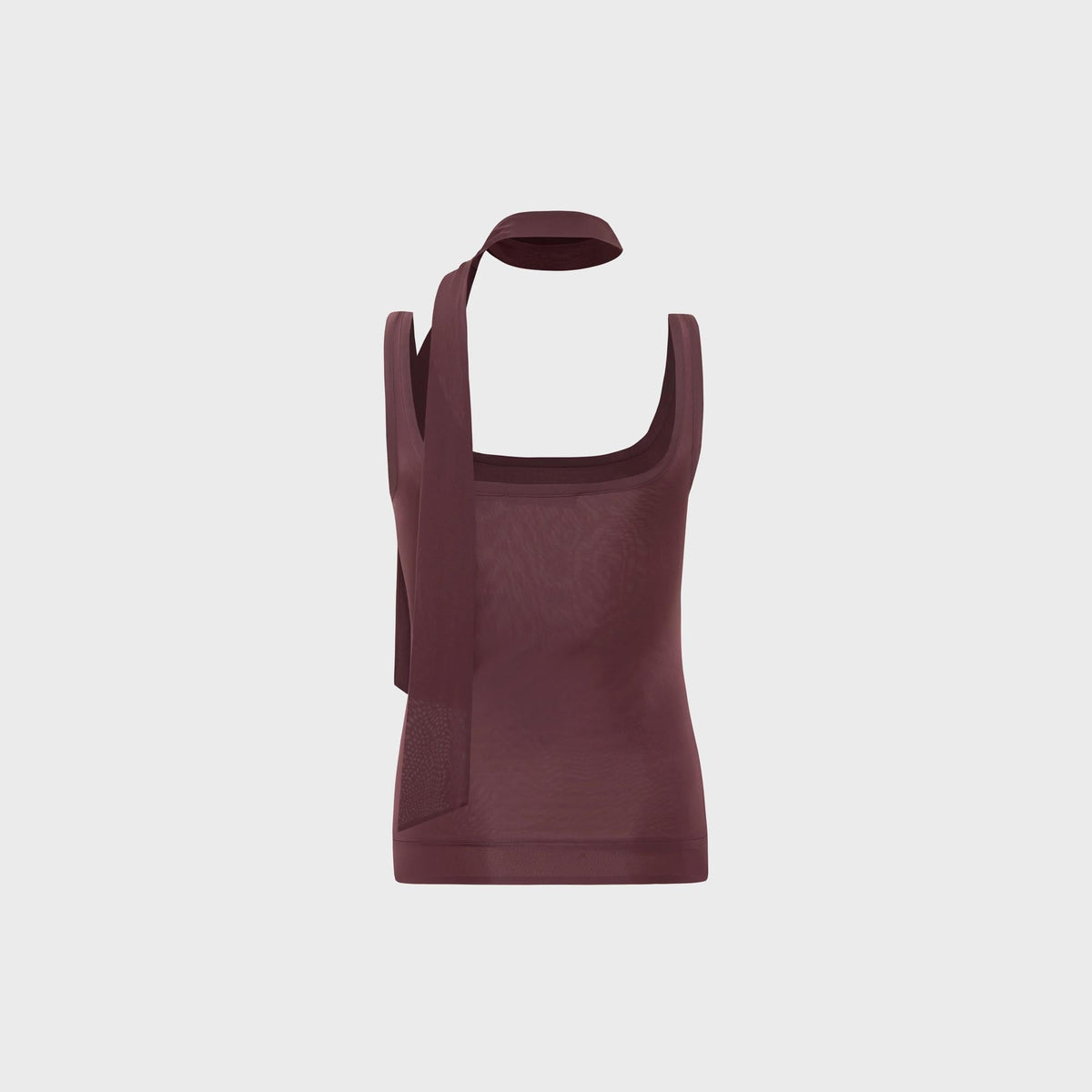 Siedres Nina Embellished Scarf Detailed Top - Burgundy