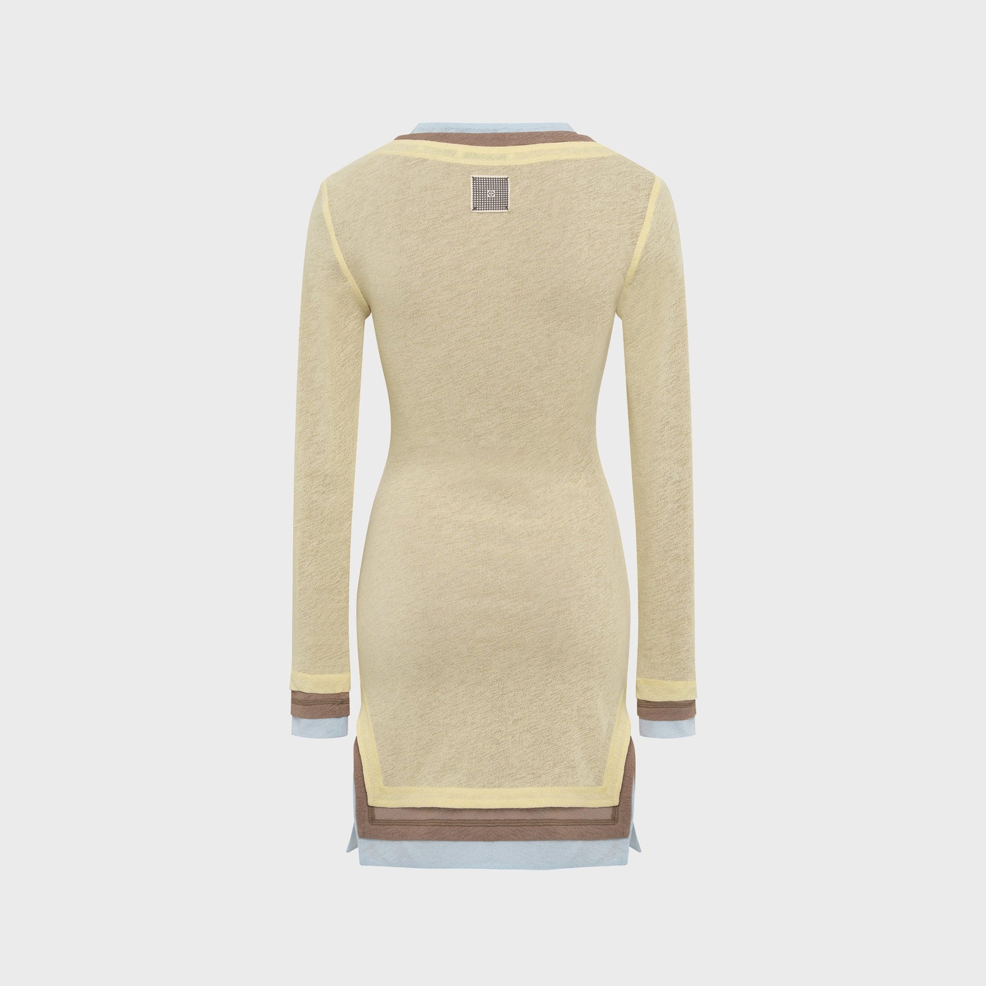 Siedres Lyna Contrast Layered Mesh Mini Dress - Multi