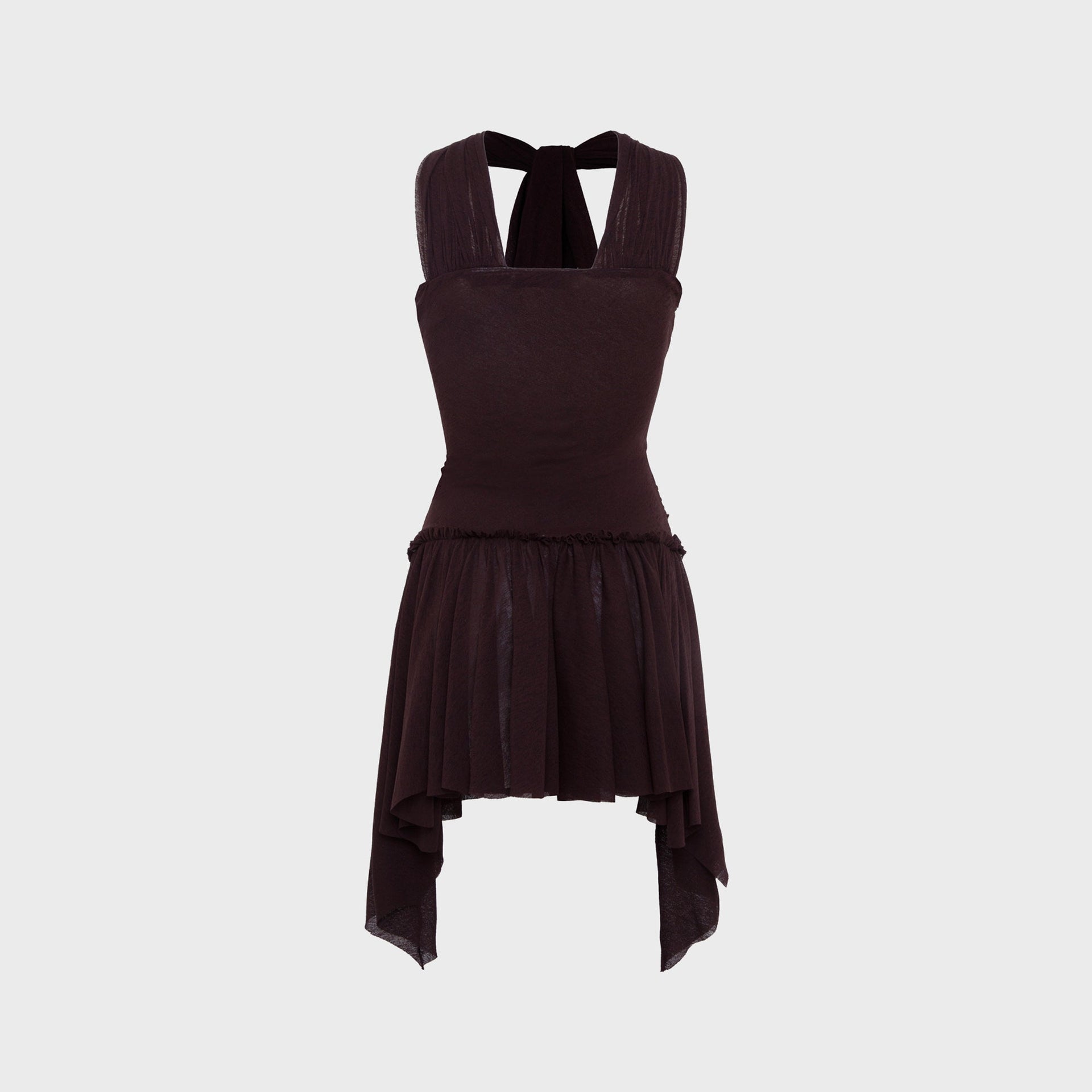 Siedres Milly Mini Mesh Dress - Brown