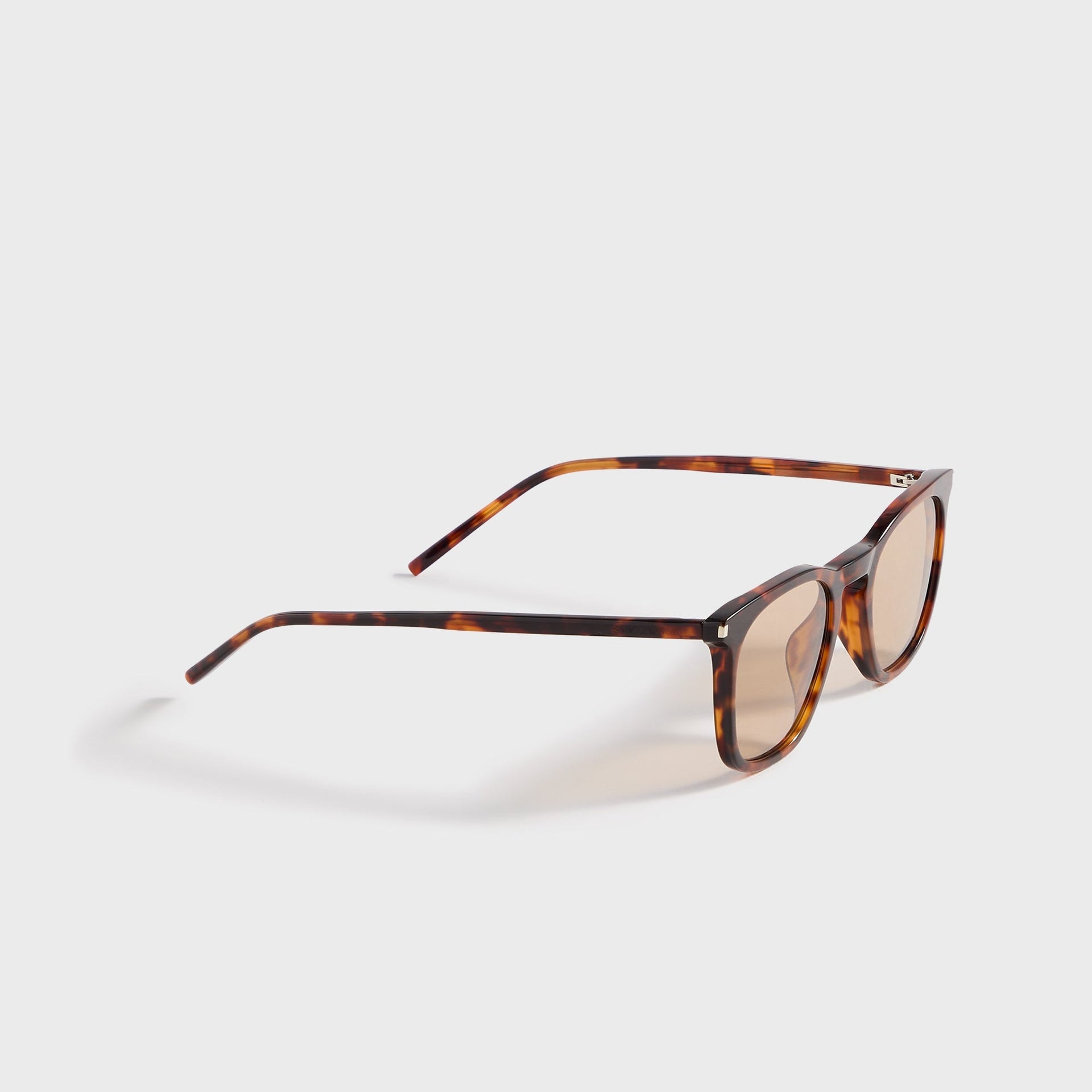 Saint Laurent Havana Squared Sunglasses - Havana / Brown