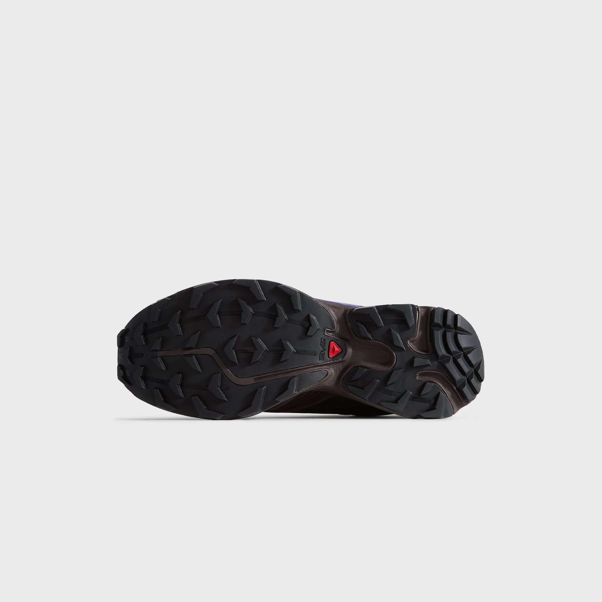 Kith for Salomon XT-EVO outsole, black Contagrip tread with chevron lugs and red logo