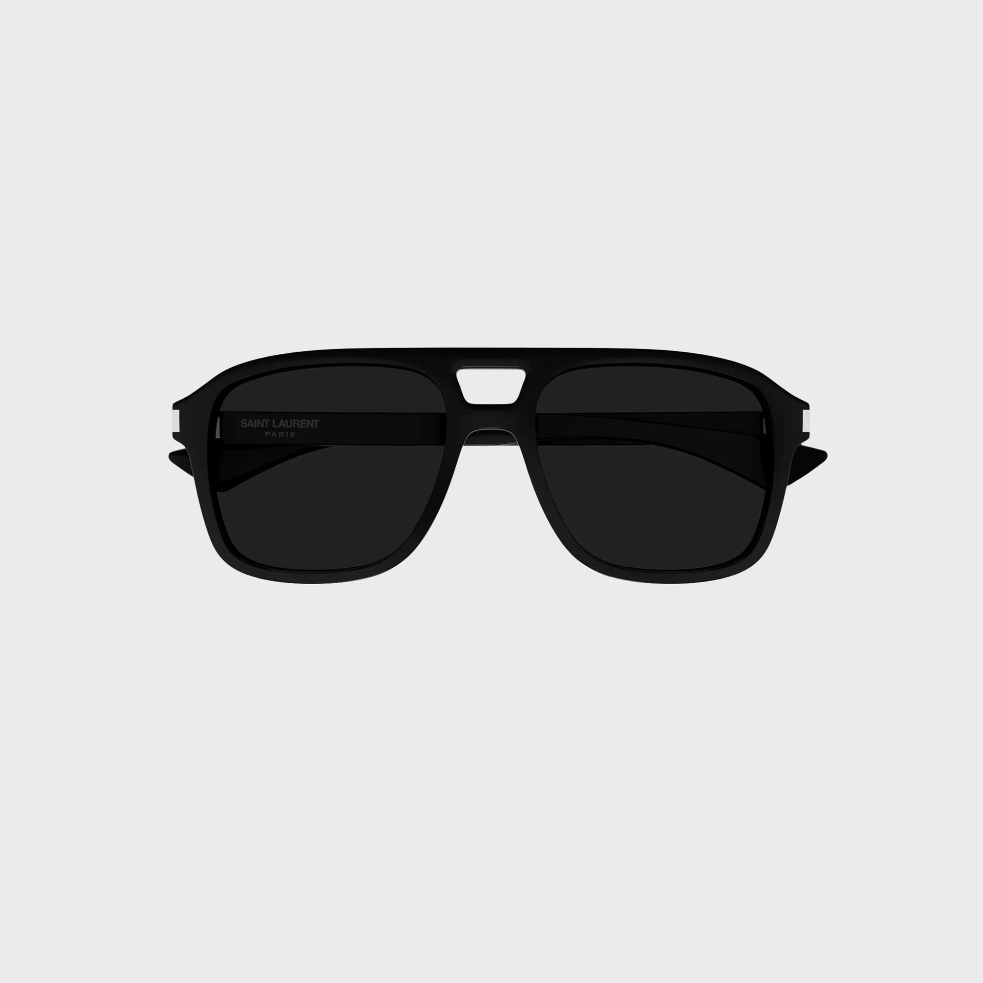 Saint Laurent Aviator Sunglasses - Black / Crystal