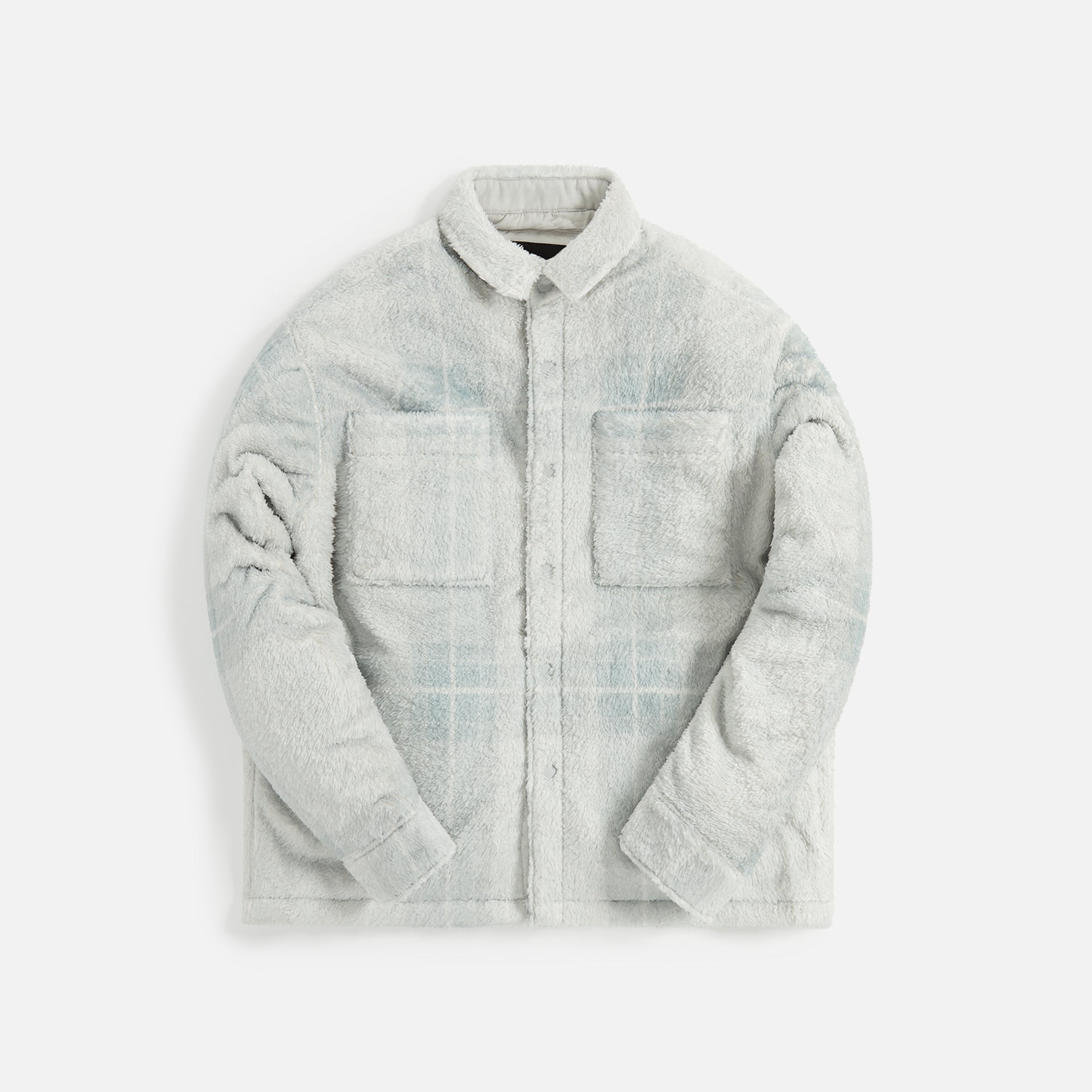 Stampd Plaid Cropped Sherpa Buttondown - Light Plaid