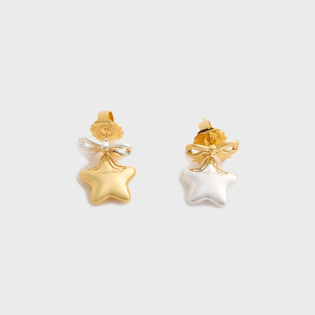Sandy Liang Boshi Earring in Gold / Silver