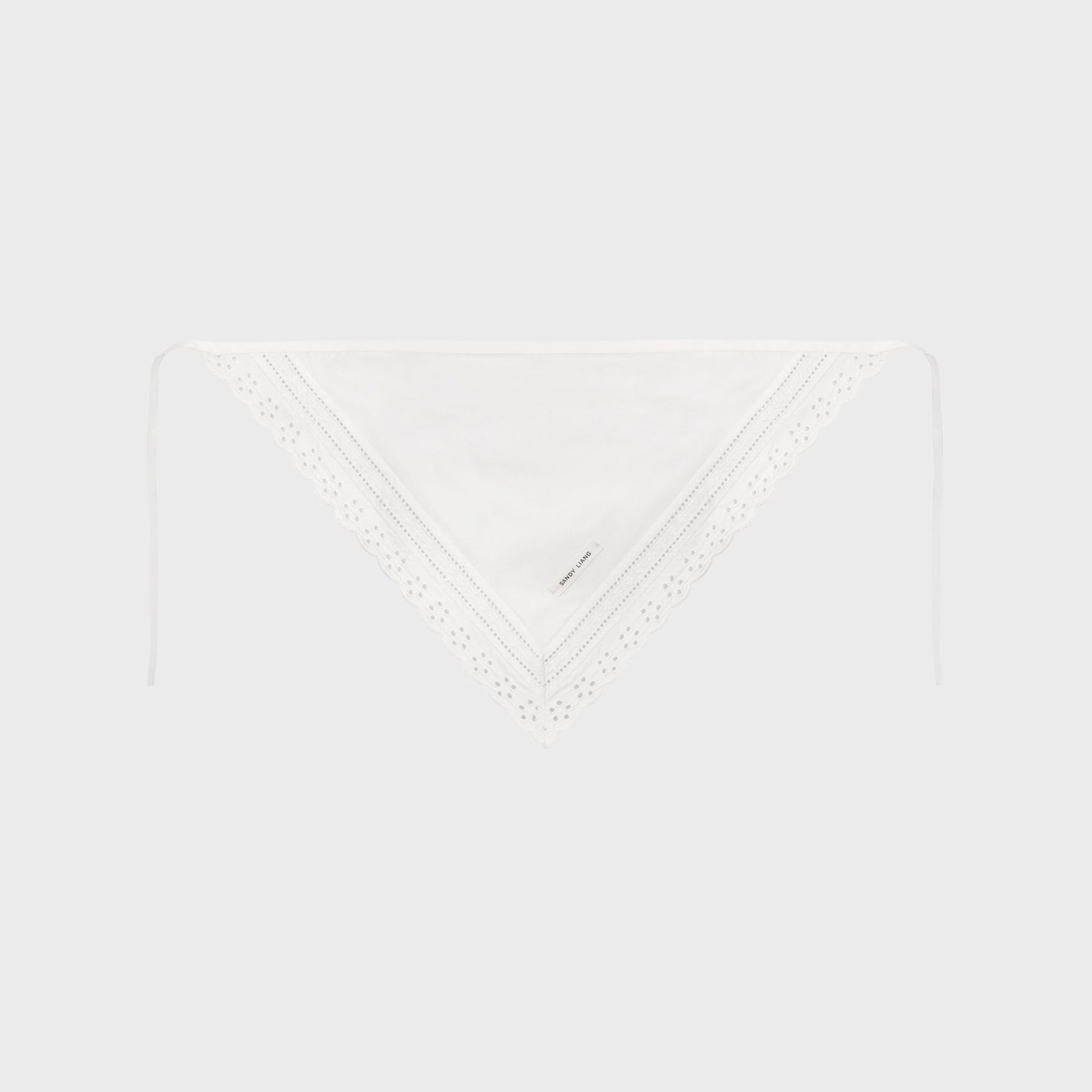 Sandy Liang Obtuse Bandana - White