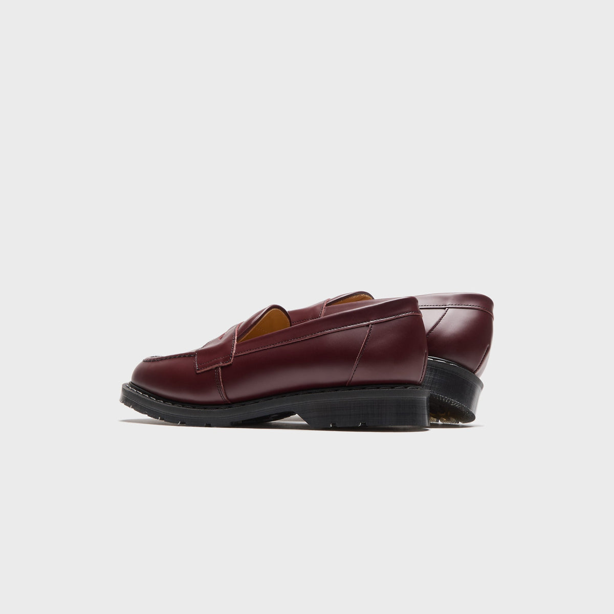 Solovair Hi-Shine Penny Loafer - Oxblood