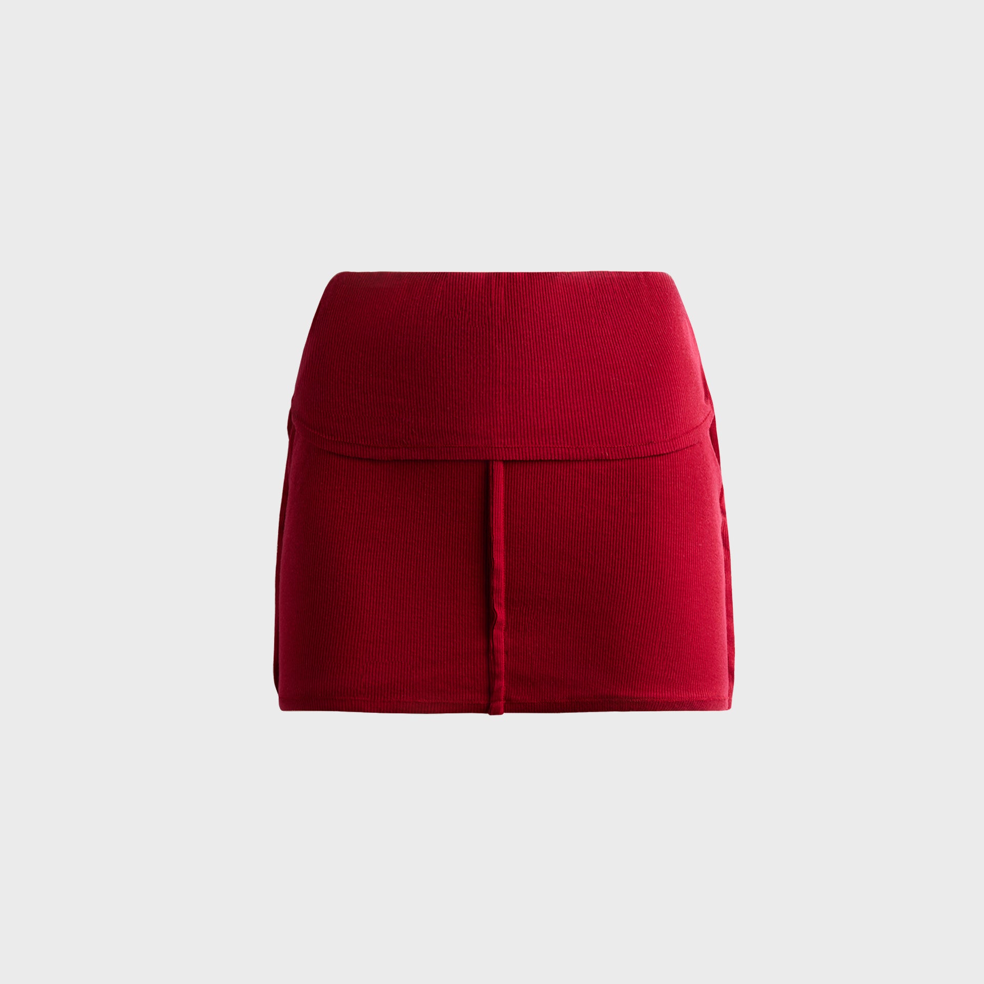 Sami Miro Vintage Fold Over Mini Skirt - Radish Red
