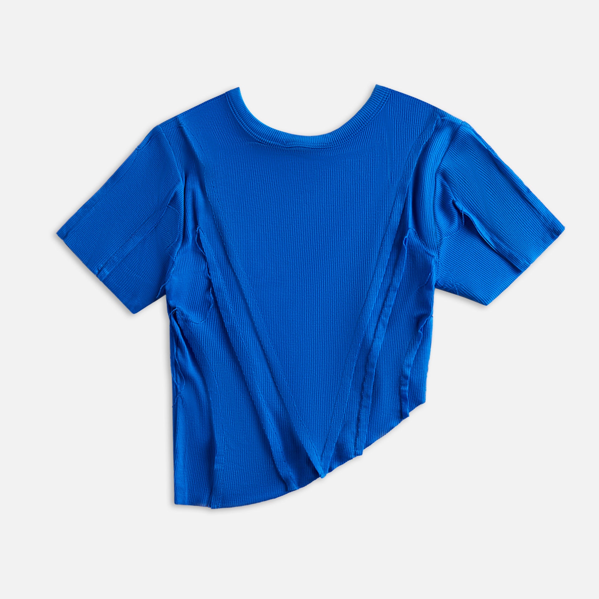 Sami Miro Vintage Asymetric Short Sleeve Tee - Sapphire
