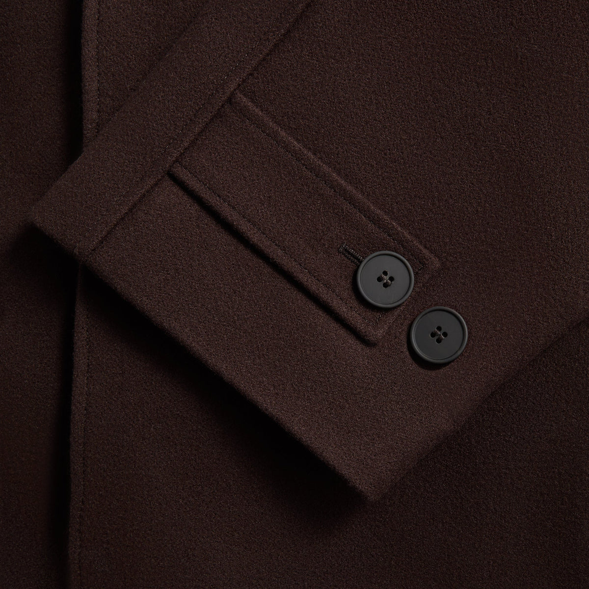Studio Nicholson Raglan Wool Coat - Espresso