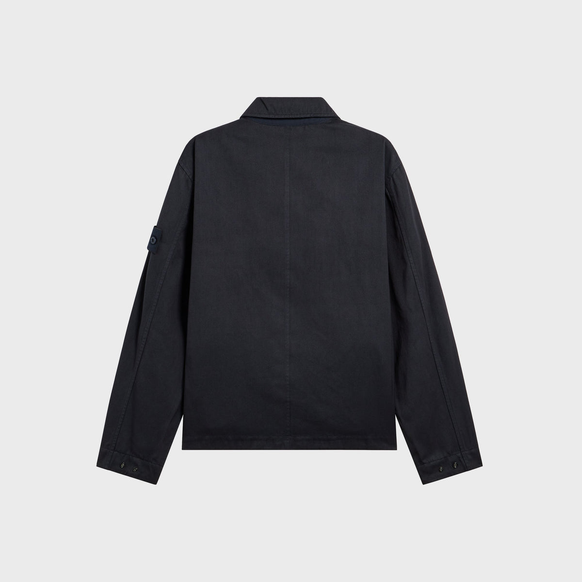 Stone Island Comfort Fit Zip Up Overshirt - Navy Blue