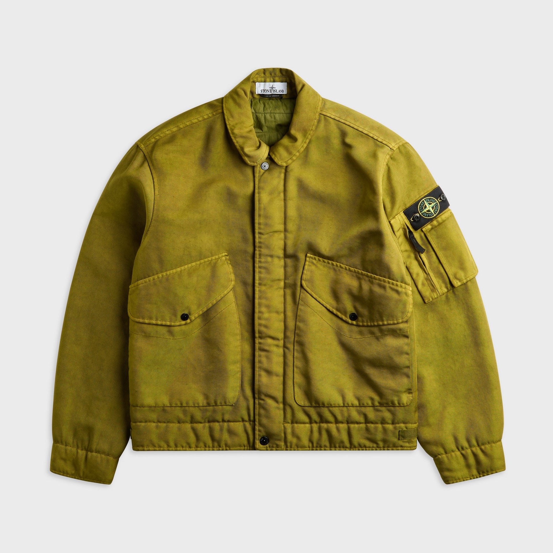 Stone Island All-Weather Cotton Canvas_S.I. Ghost Field Jacket - Cactus