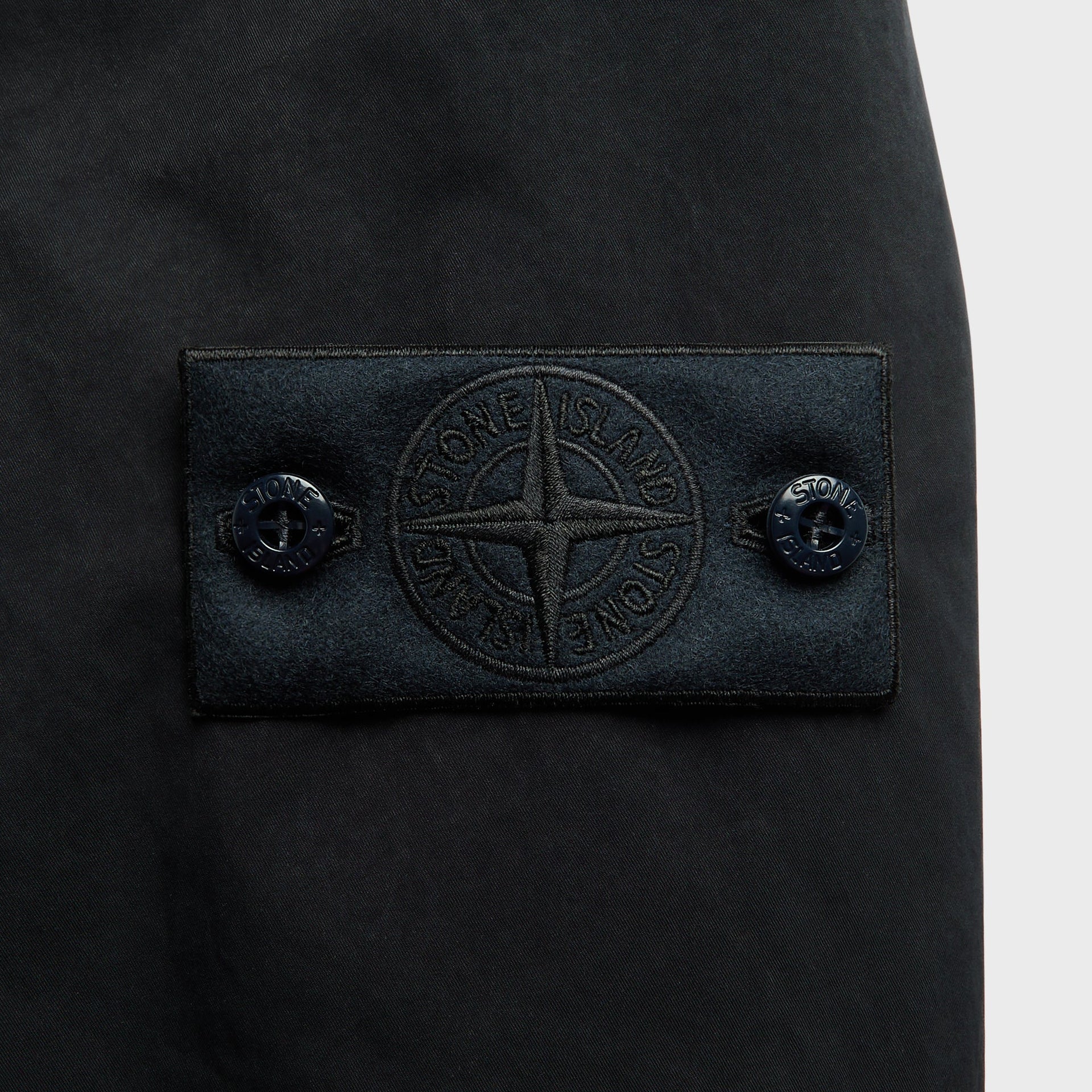 Stone Island Ghost Hooded Short Parka - Navy Blue