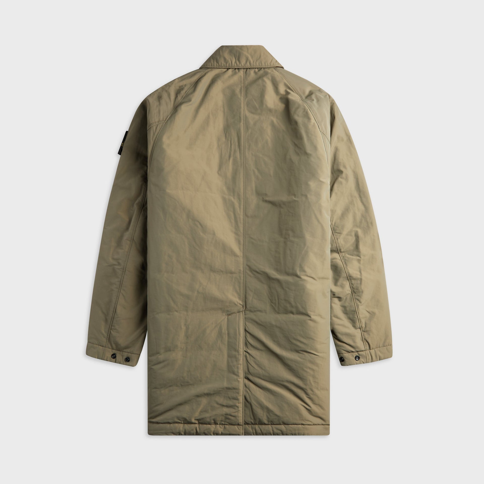 Stone Island All-Weather Cotton Canvas_S.I. Ghost Trench Coat - Military Green
