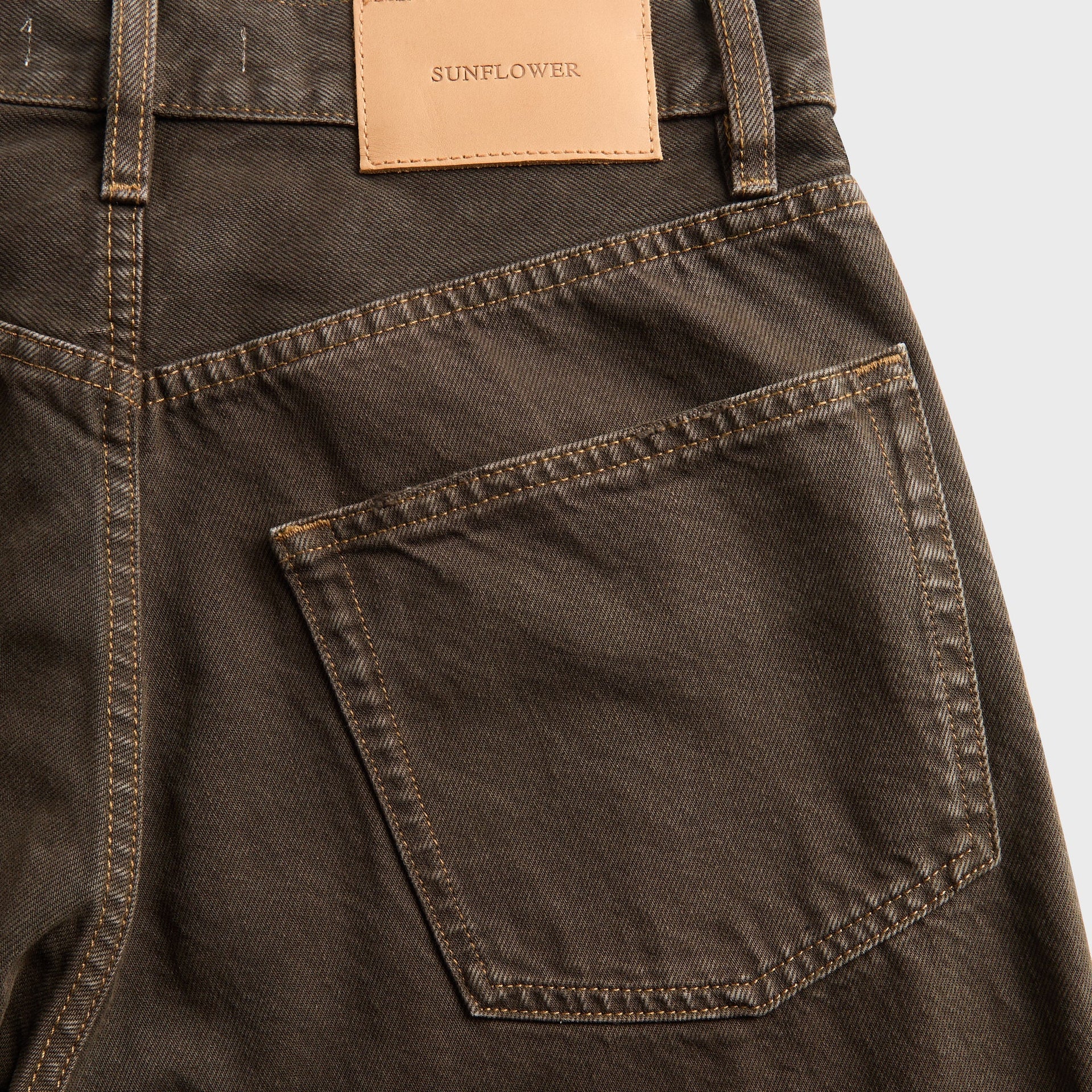 Sunflower Wide Twist Denim - Deep Vintage Brown