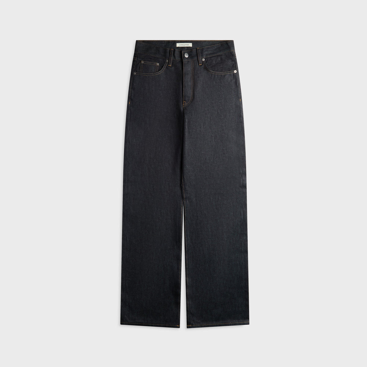 Sunflower Loose Raw Selvedge Denim Jean - Raw Indigo