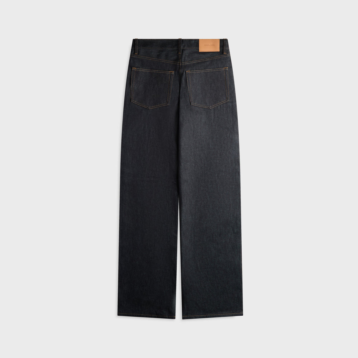 Sunflower Loose Raw Selvedge Denim Jean - Raw Indigo