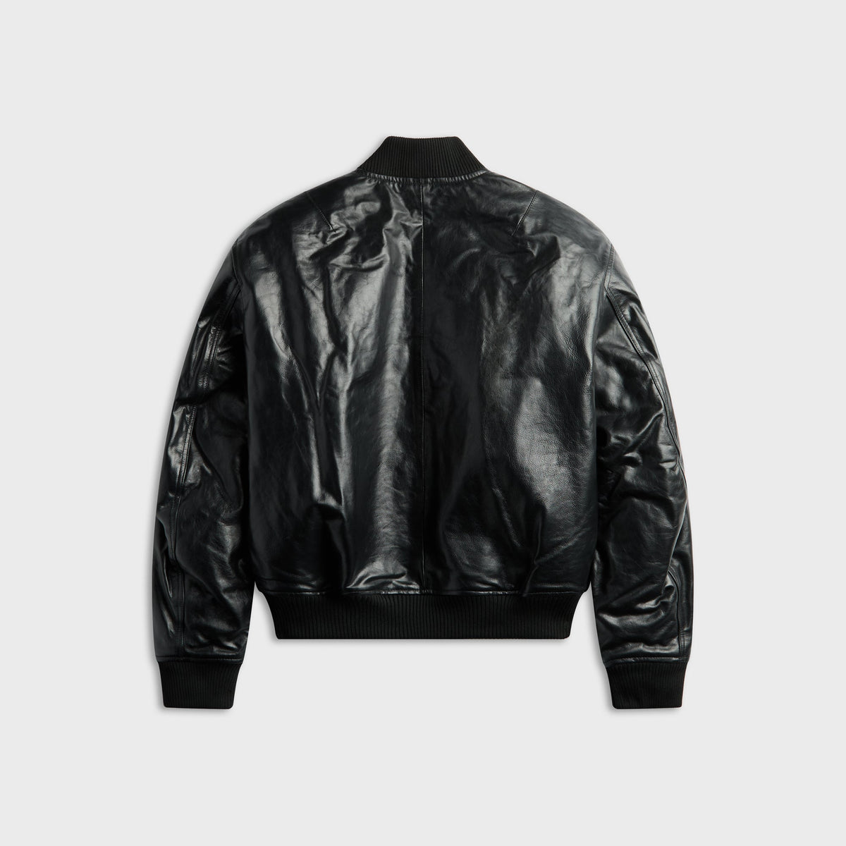 Sunflower Leather Flight Jacket - Black