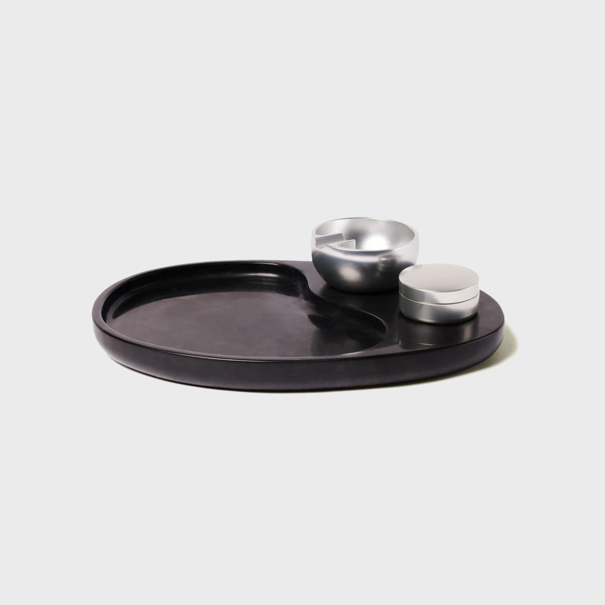 Houseplant Marble Ashtray Set by Seth - Black
