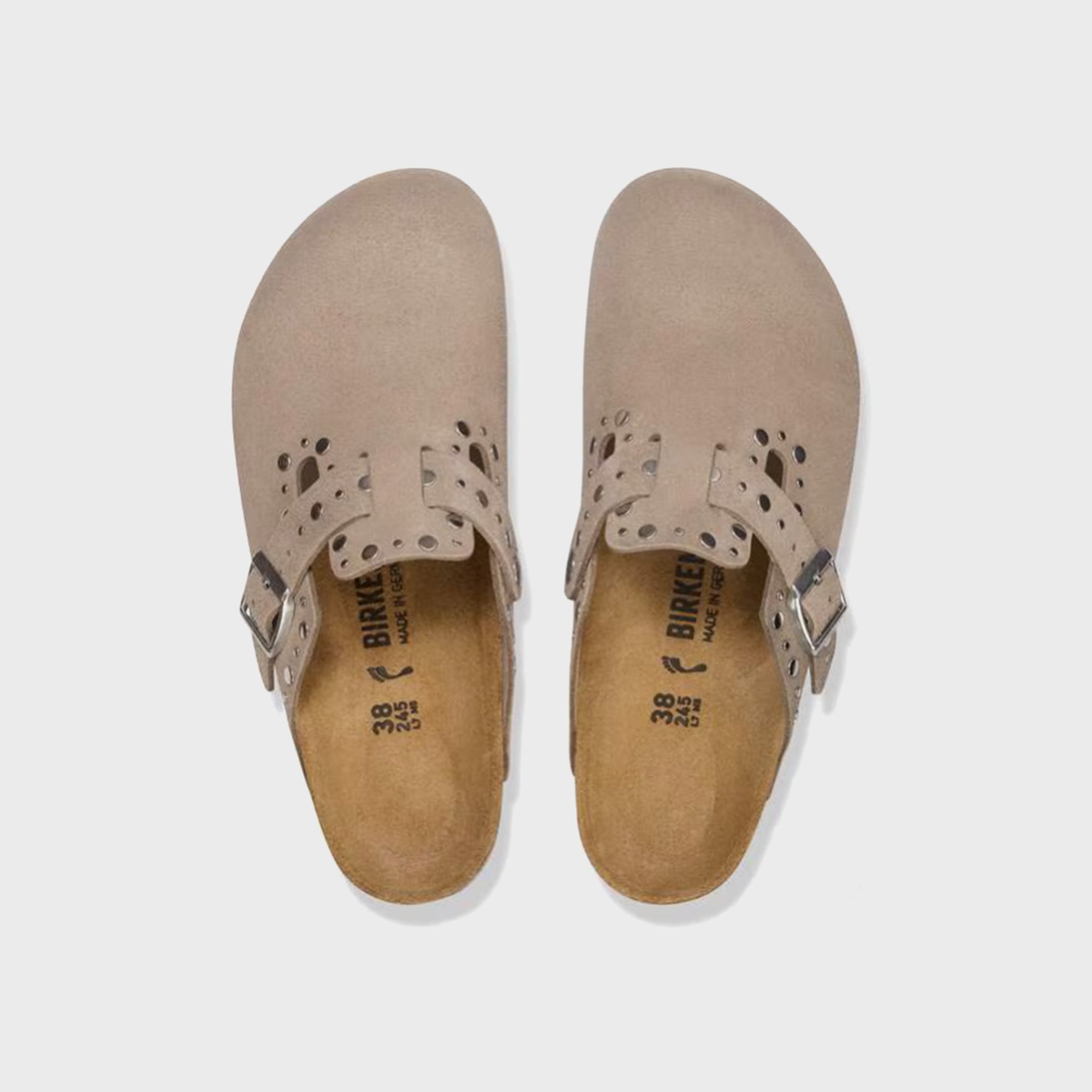 Birkenstock WMNS Boston Rivets - Taupe