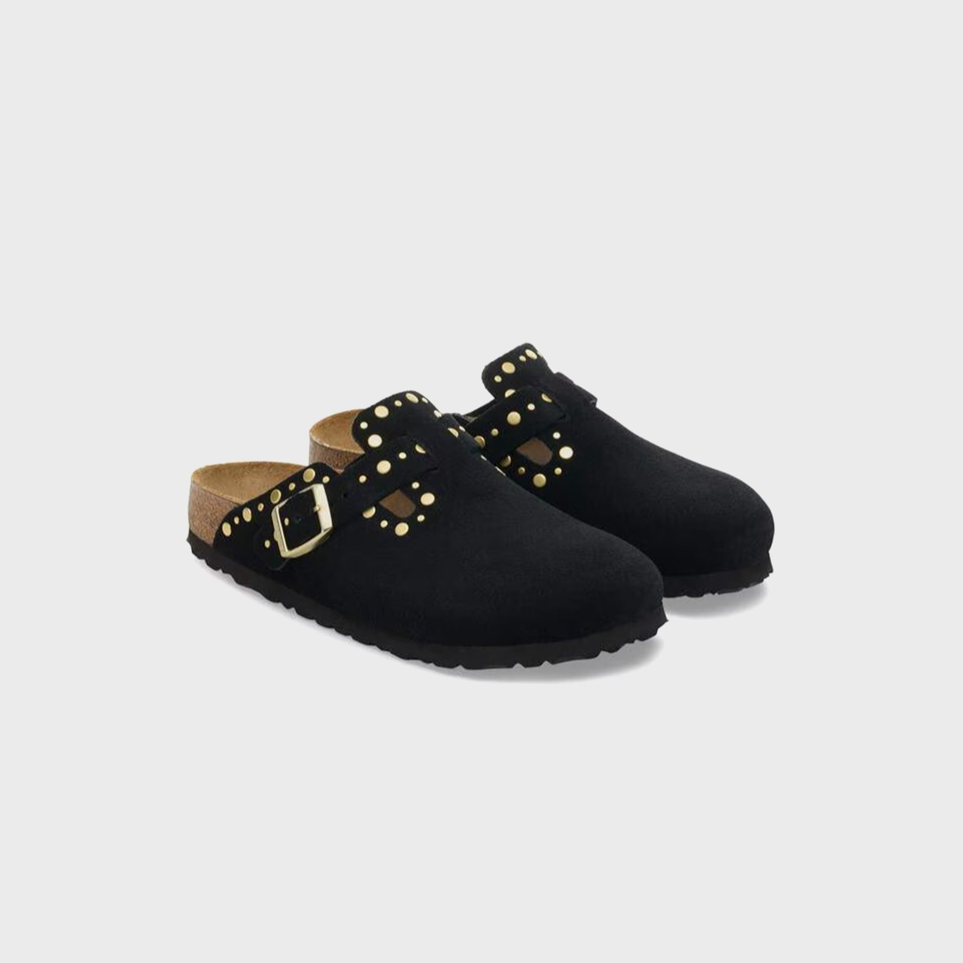 Birkenstock WMNS Boston Rivets - Black