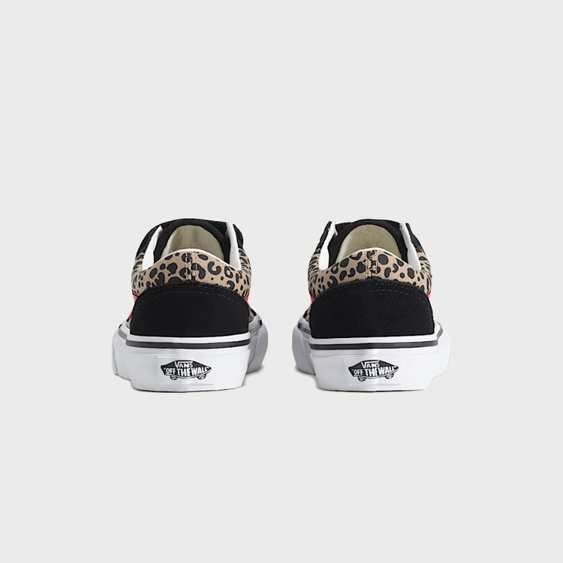 VANS PS Old Skool V - Leopard Pink Velvet / Black