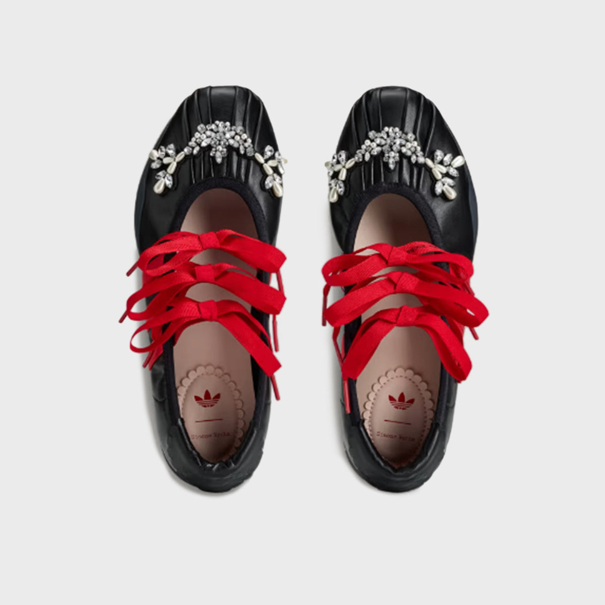 adidas x Simone Rocha WMNS Taekwondo Ballerina Leather - Core Black / Better Scarlet