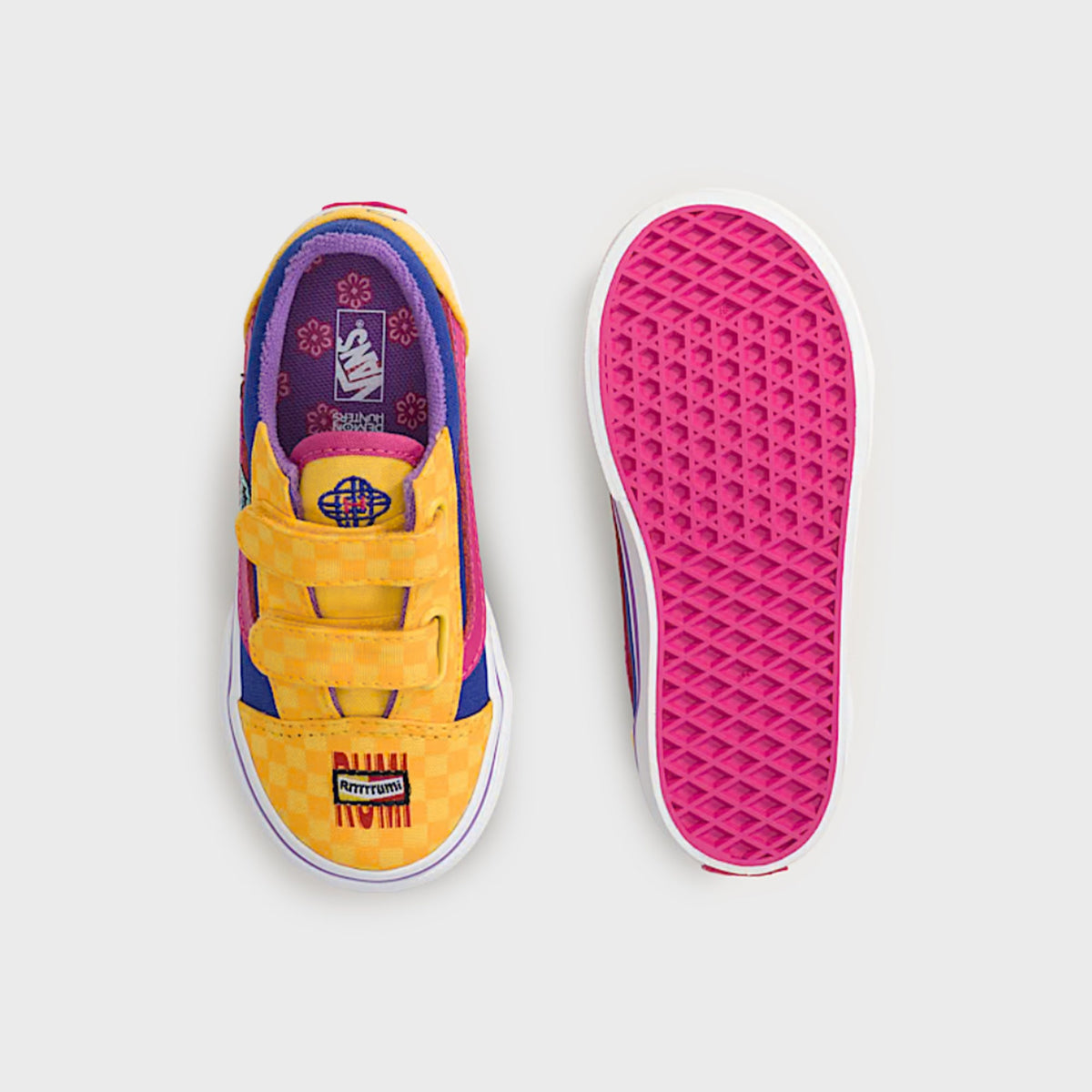 VANS x KPop Demon Hunters TD Old Skool V - Purple / Yellow / Pink