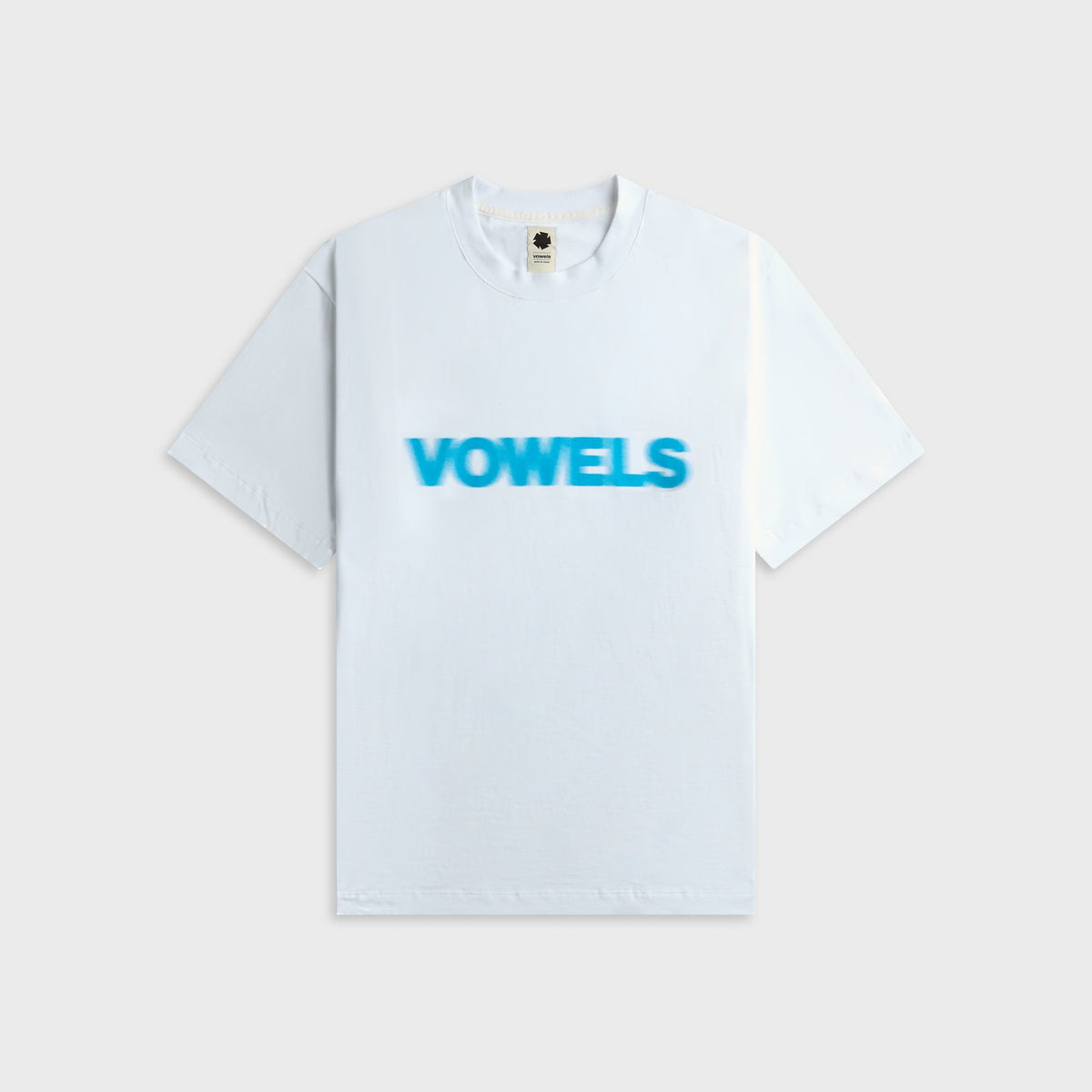 vowels Blur Tee - White