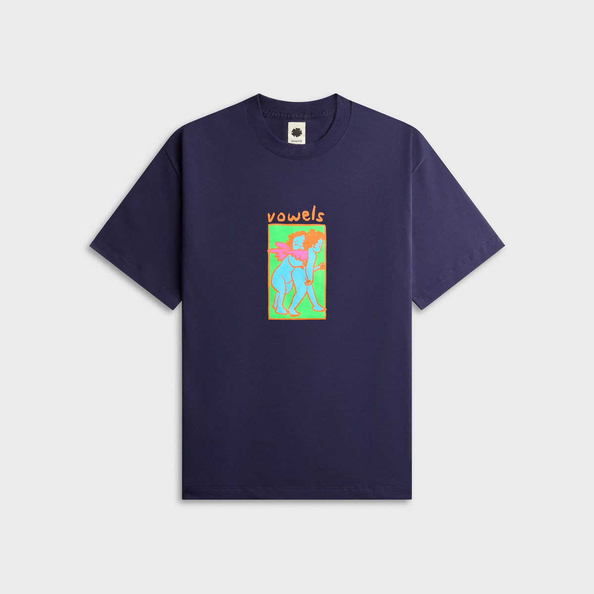vowels Cherub Tee - Navy