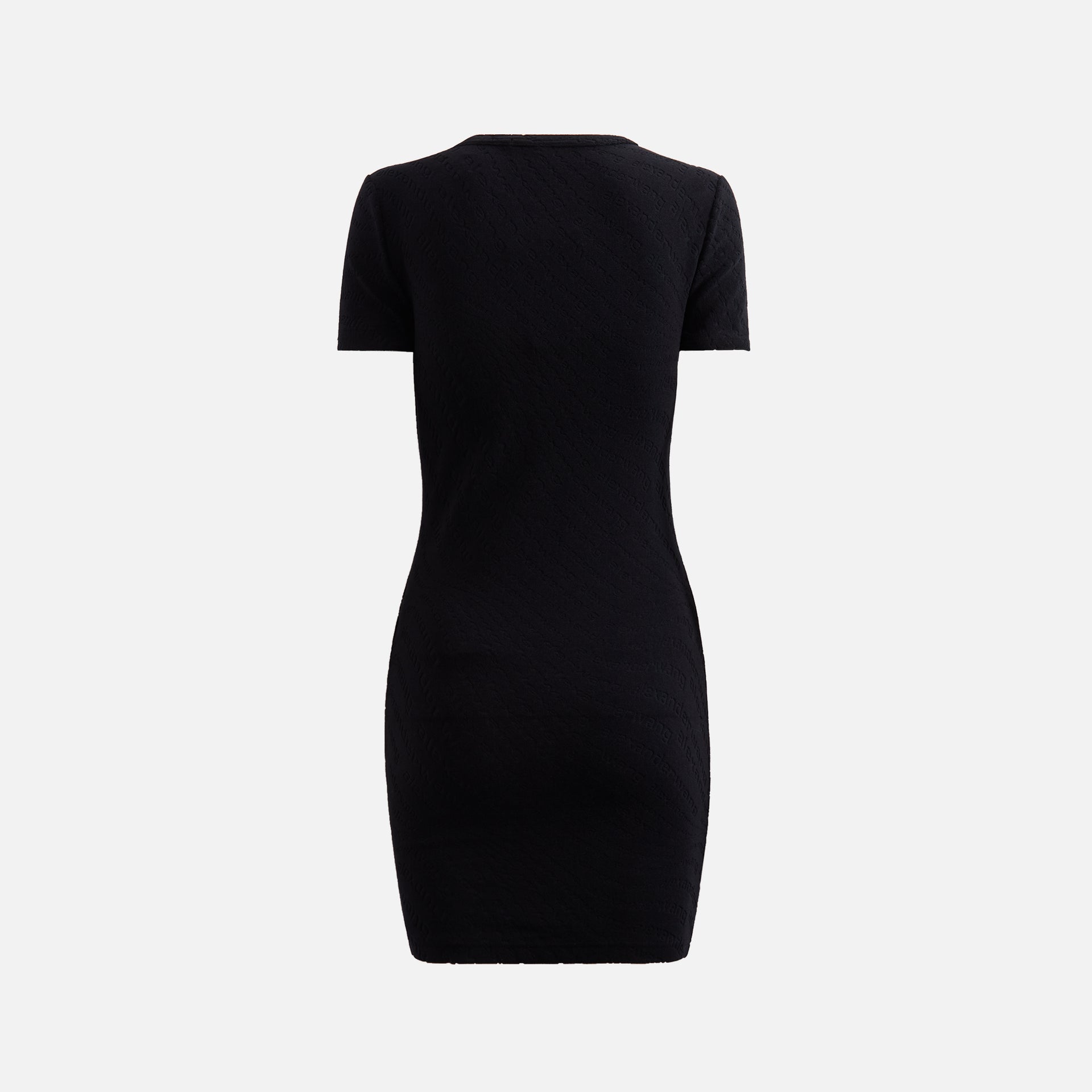 Alexander Wang Crew Neck Short Sleeve Dress - Black