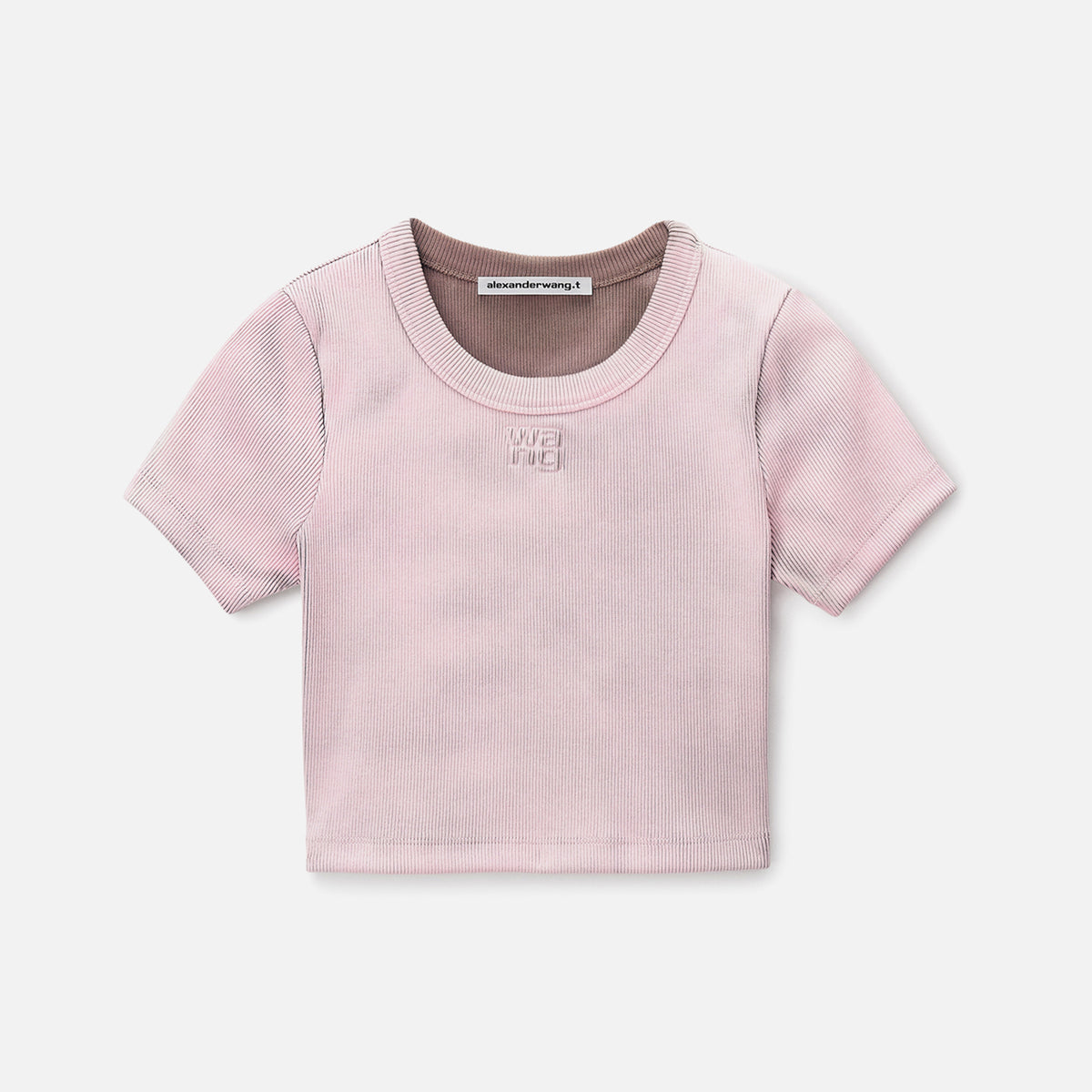 Alexander Wang Cropped Short Sleeve Top - Pink
