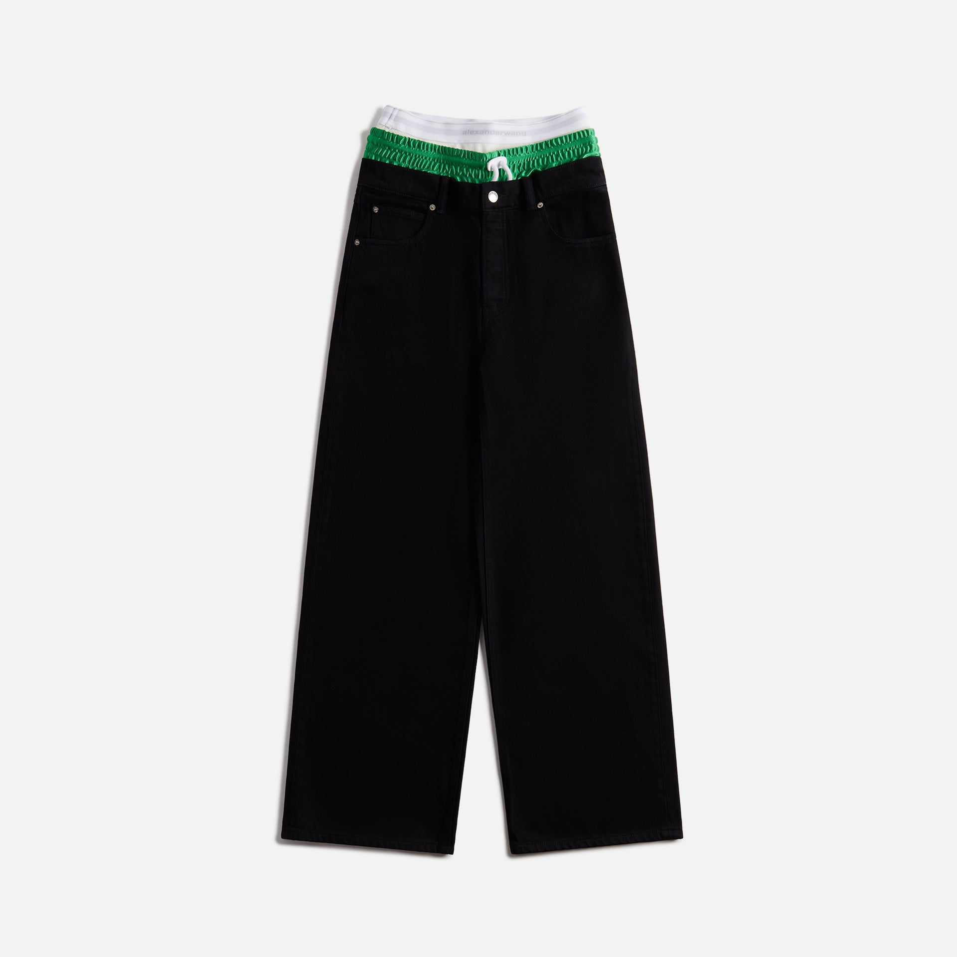 Alexander Wang Prestyled Trilayer 5 Pocket Jean - Black