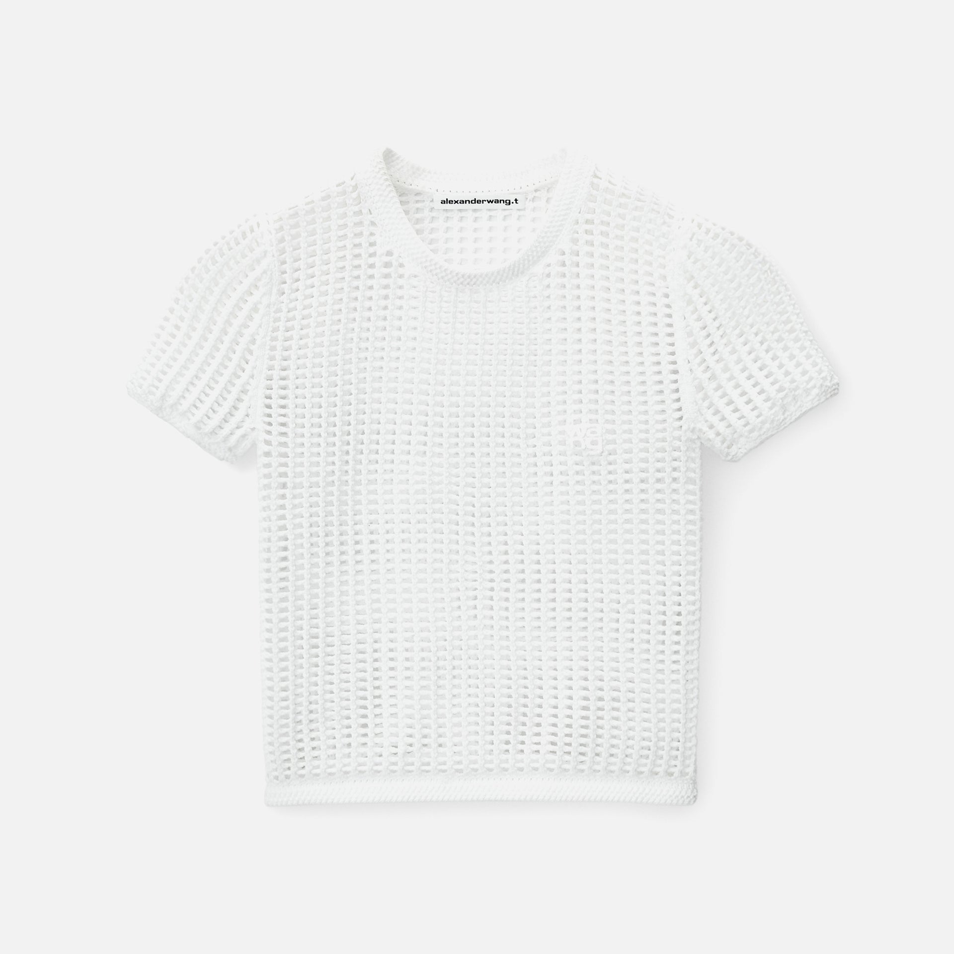 Alexander Wang Cropped Knit Tee - White