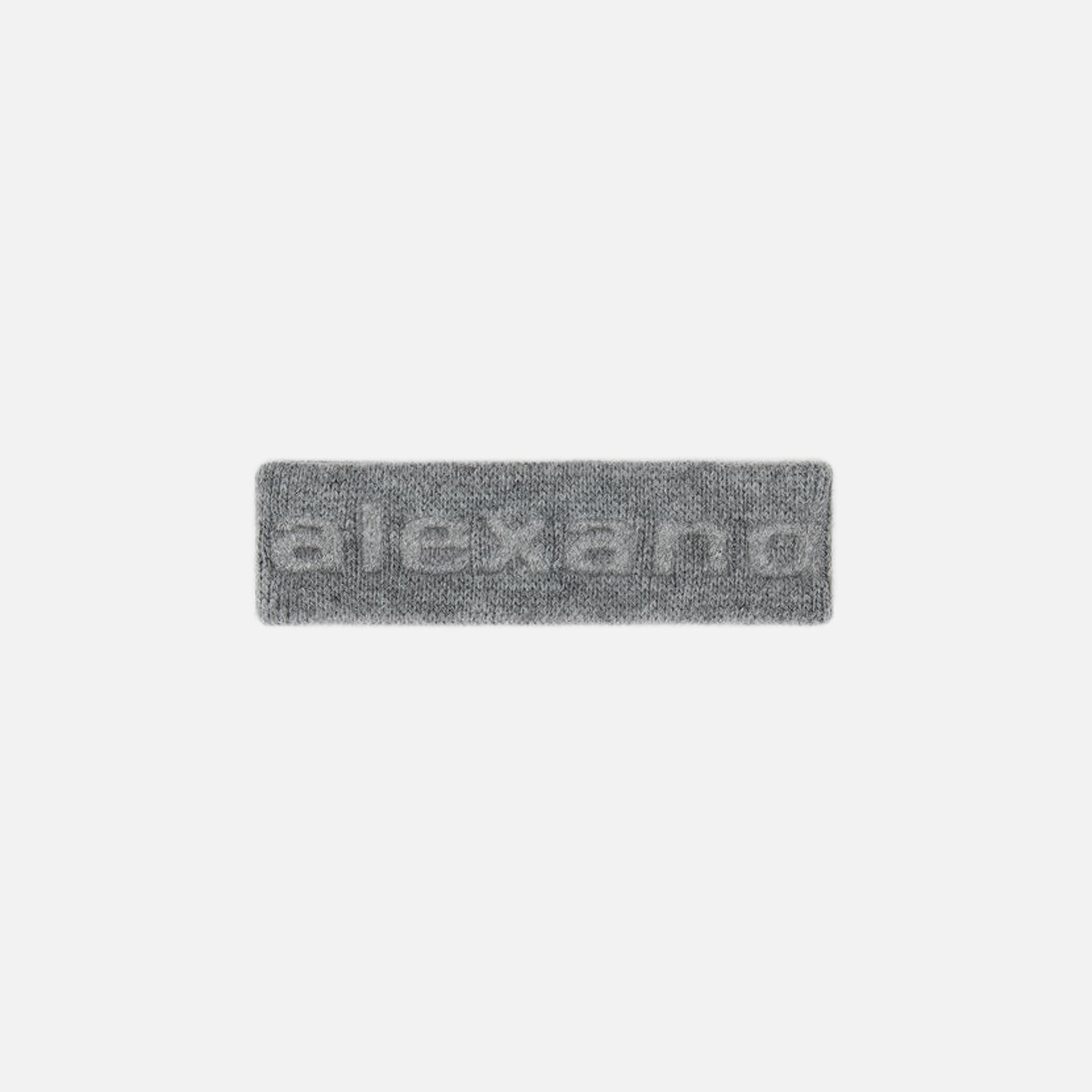 Alexander Wang Deboss Headband - Medium Grey Melange