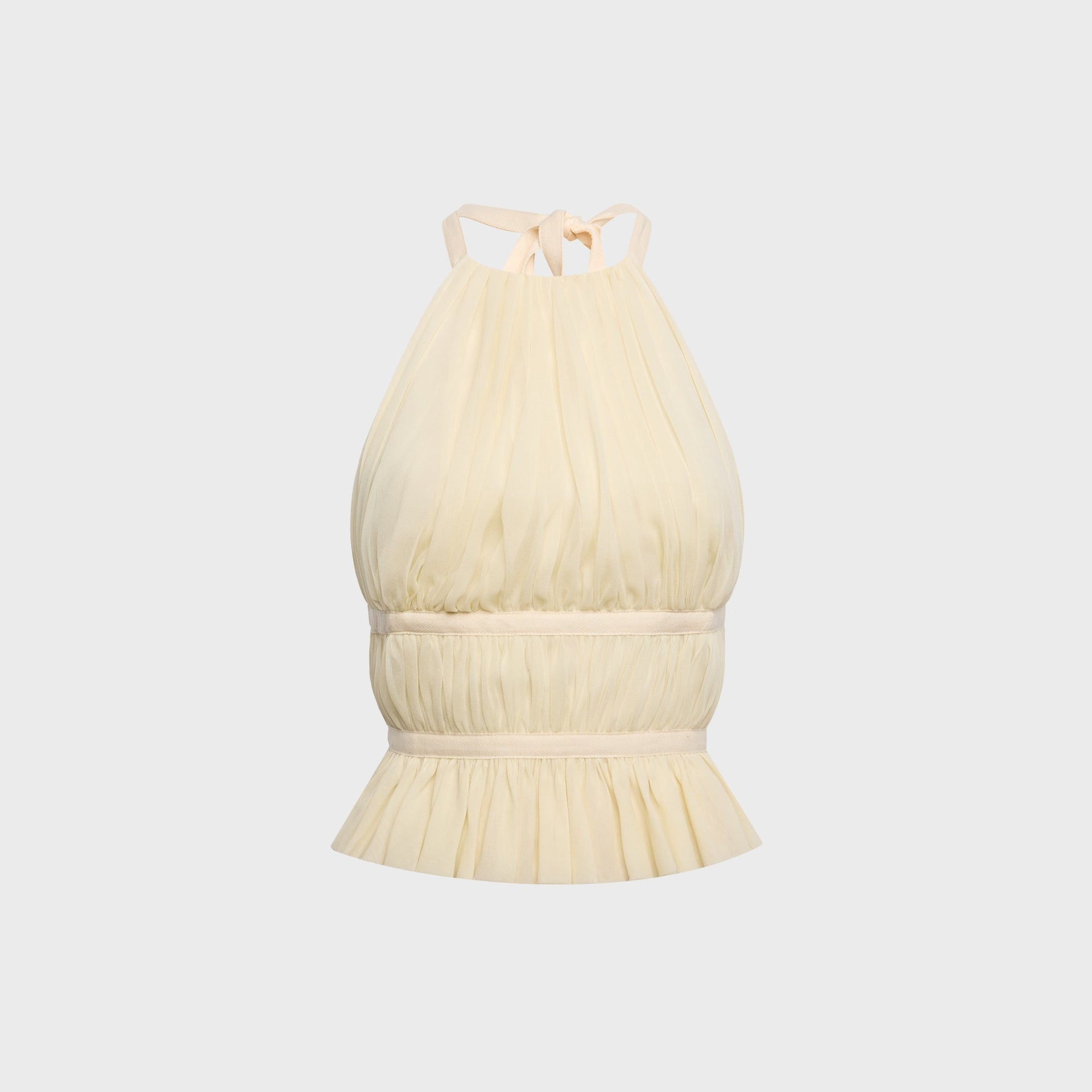Tae Park Chiffon Wrap Top - Ivory