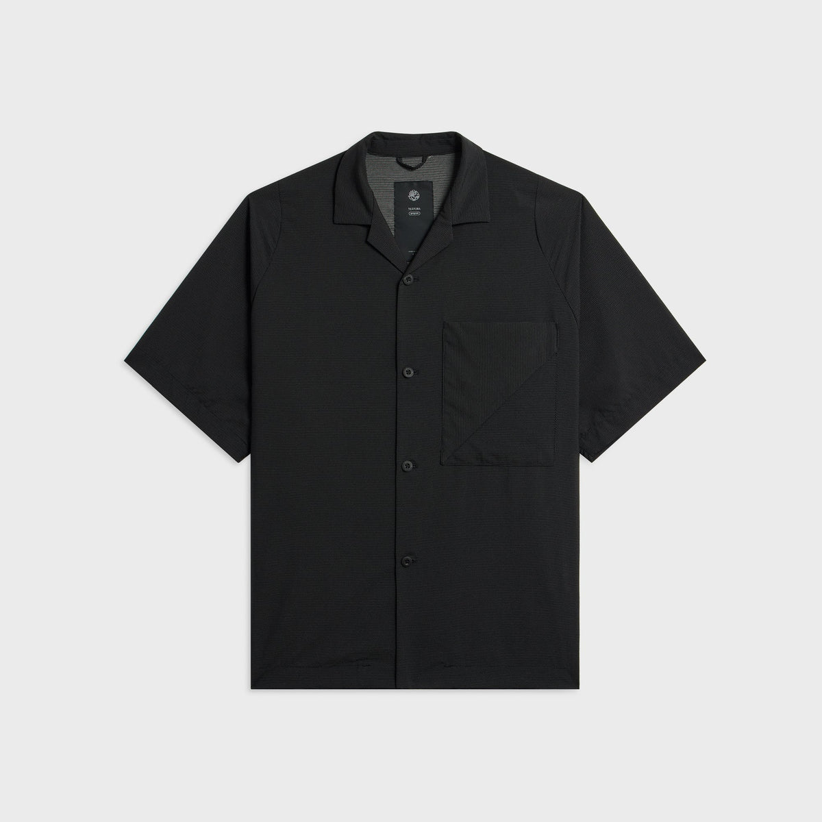 Teatora Geogram Cambrian Short Sleeve Shirt - Grid Black
