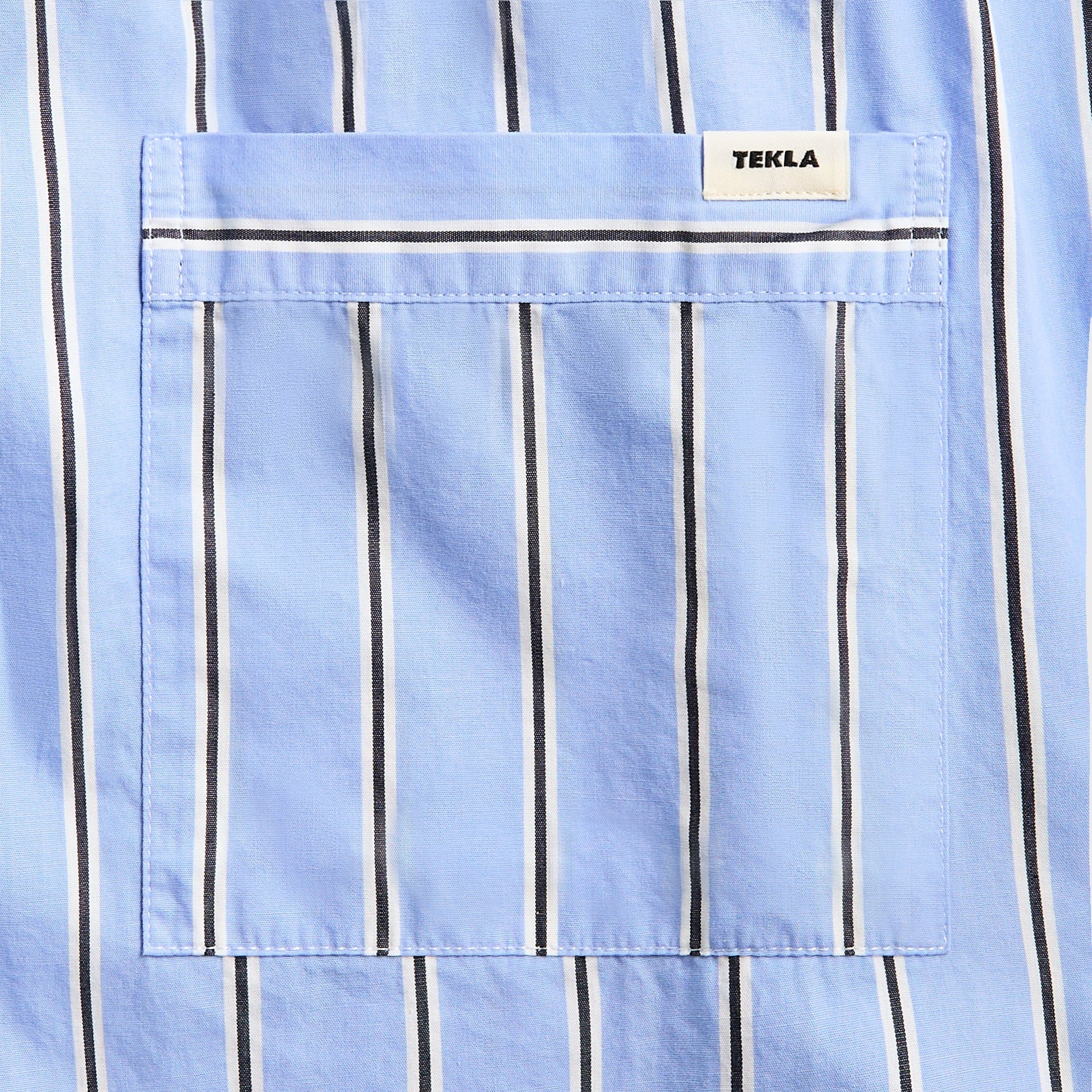 Tekla Poplin Pyjama Pants in Bassett Stripes