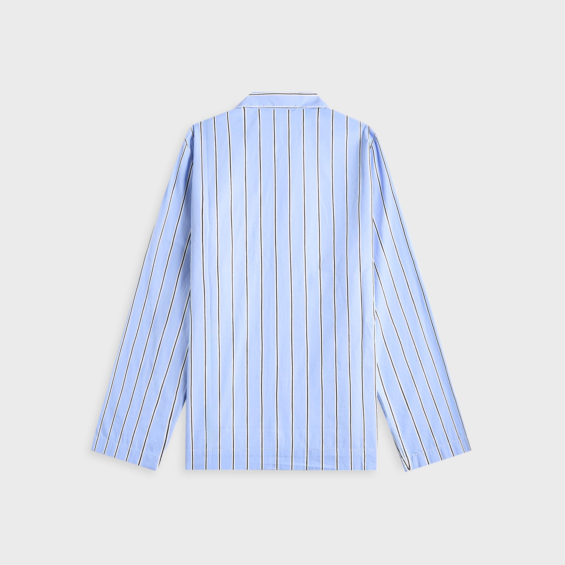Tekla Cotton Poplin Pyjama Shirt in Bassett Stripes