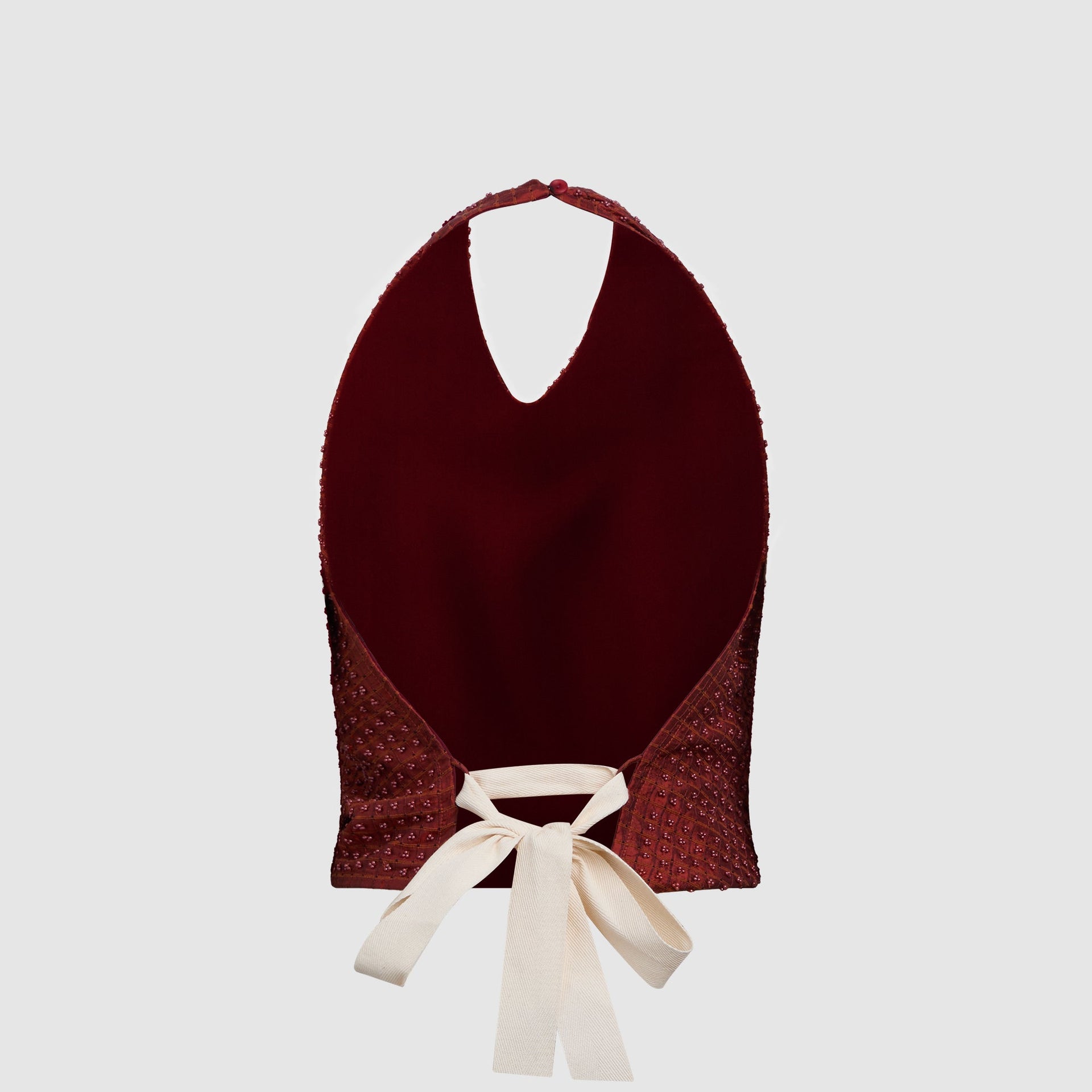 Tae Park Embellished Napkin Top - Red / Orange