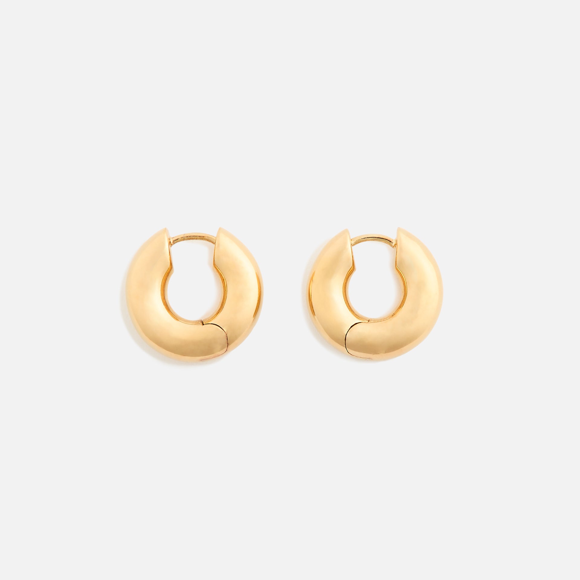 Tom Wood Chunky Hoops Small  - Gold