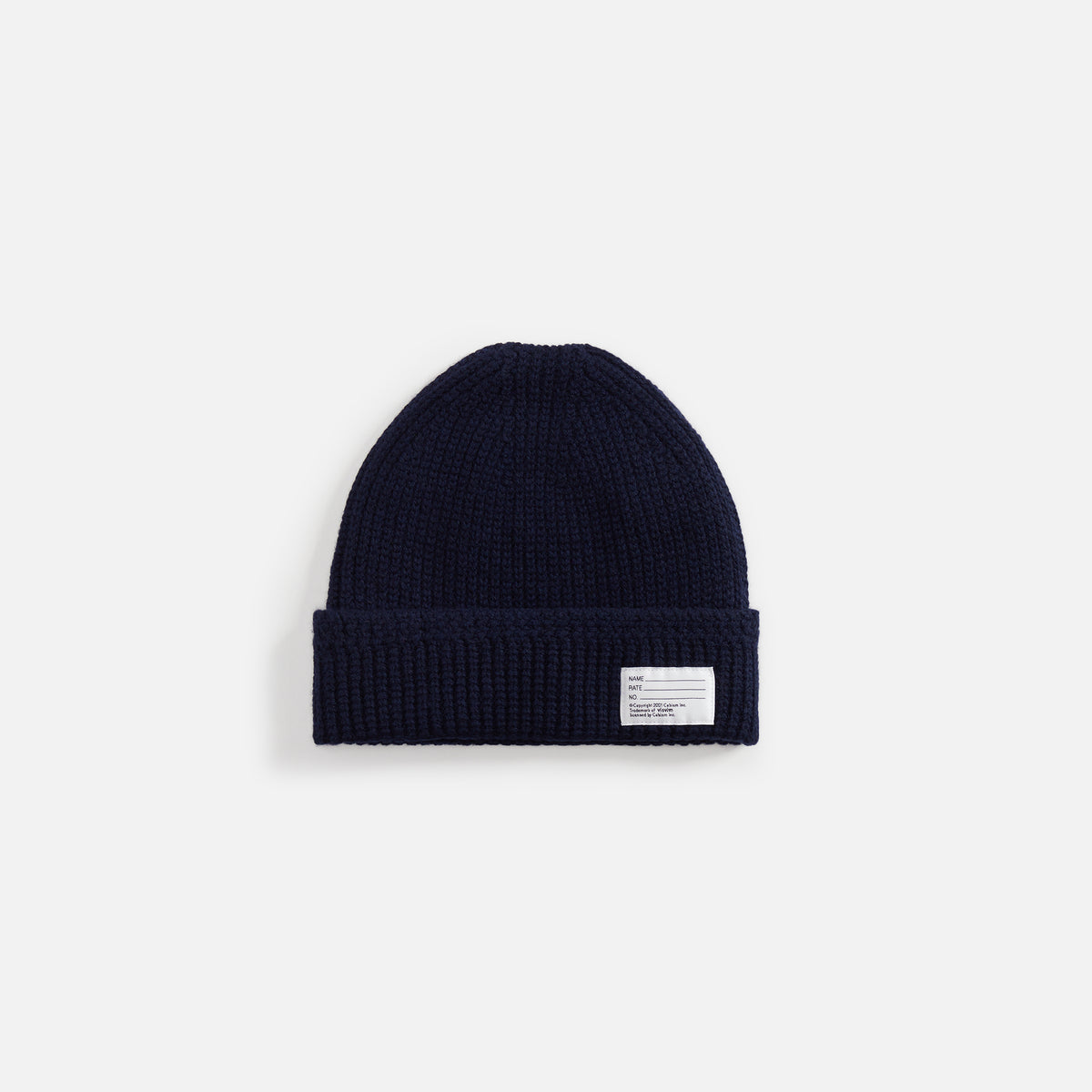 Visvim Knit Beanie (W/Ws) - Navy