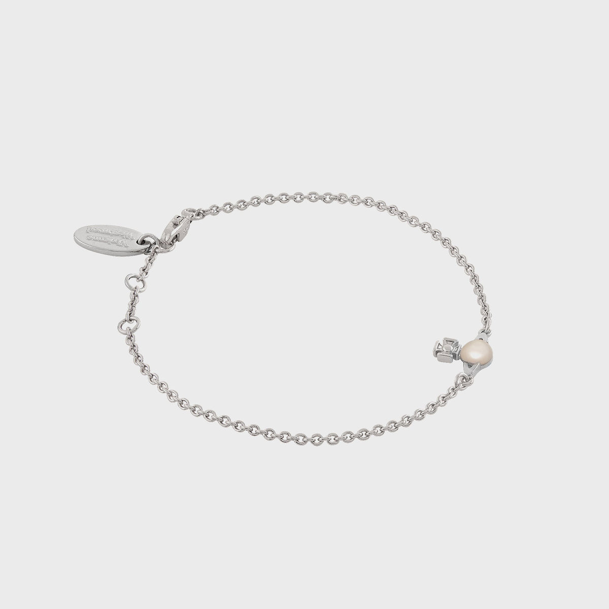 Vivienne Westwood Balbina Bracelet in Silver / Creamrose Pearl