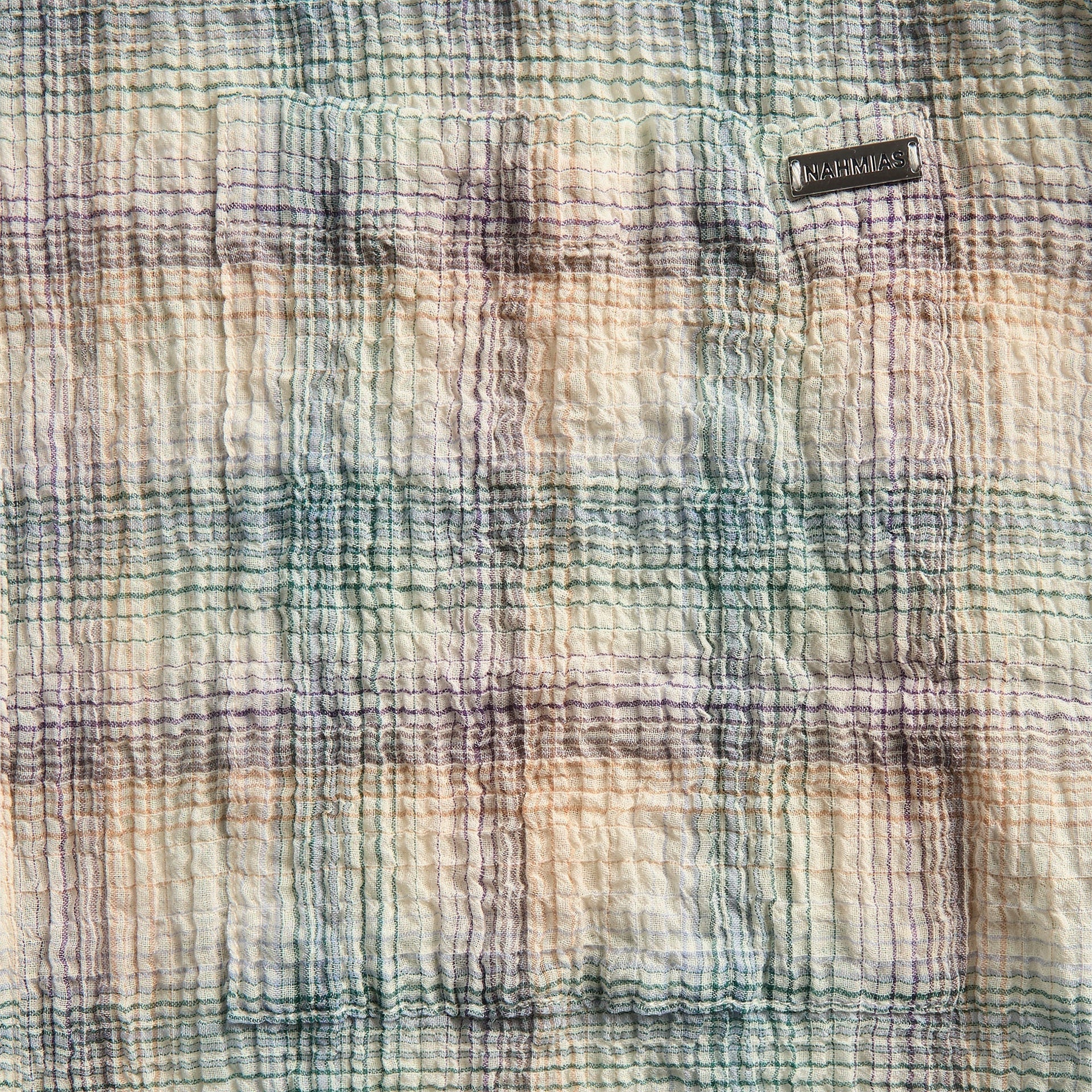 NAHMIAS Featherwieght Plaid Long Sleeve Shirt - Dusty Rainbow Shirting