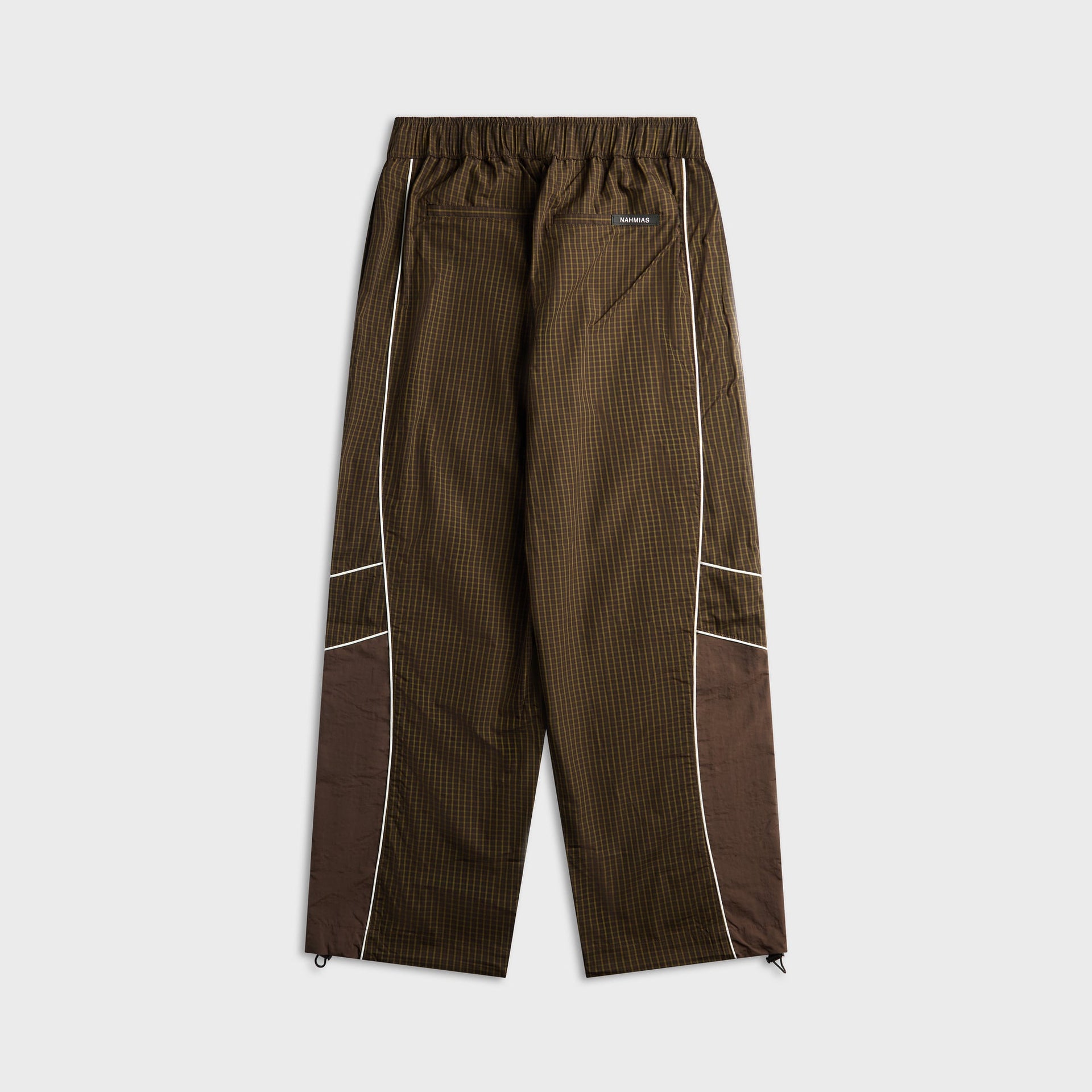 NAHMIAS Grid Warm Up Pant - Dark Brown / Multi