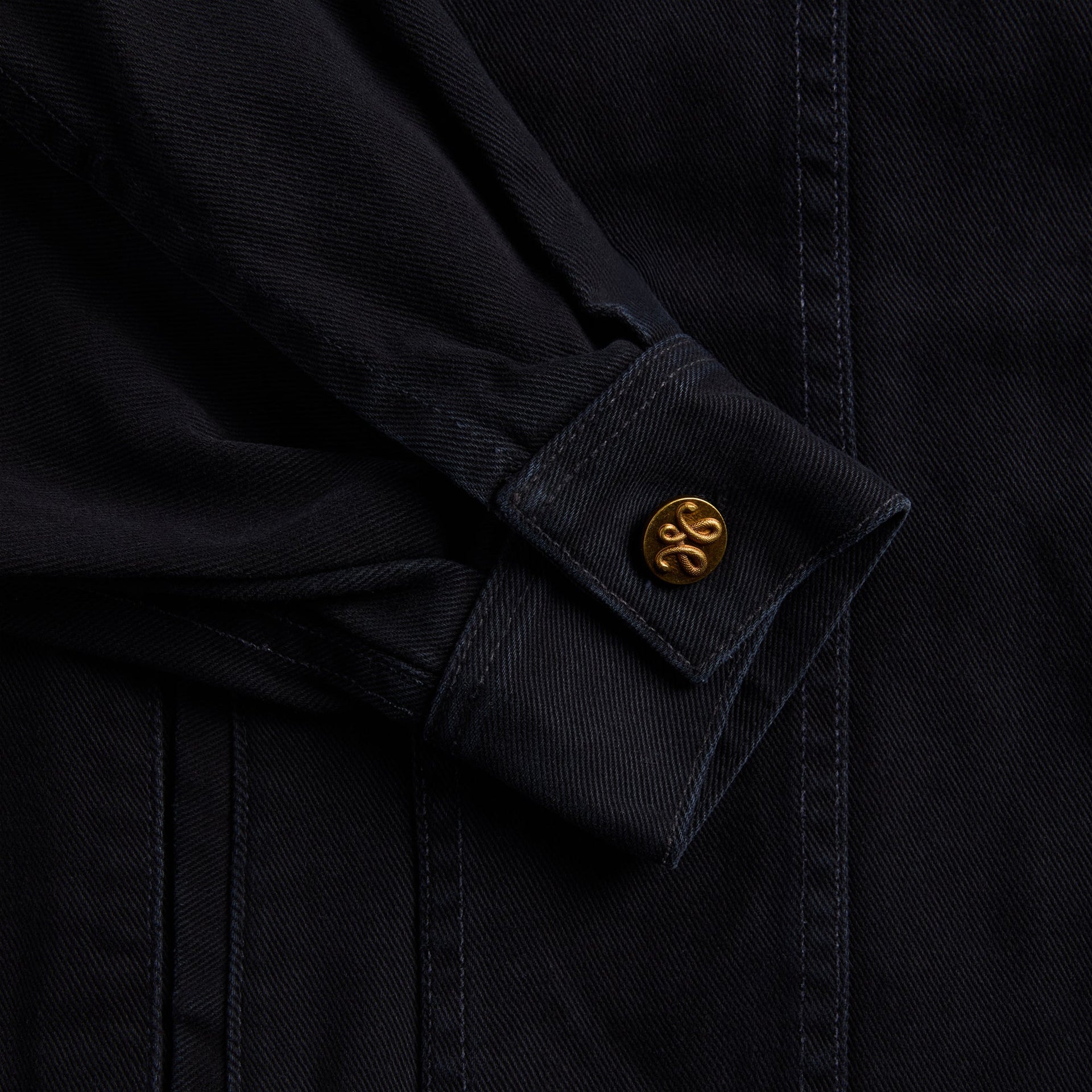 Willy Chavarria Chachi Denim Trucker Jacket - Black