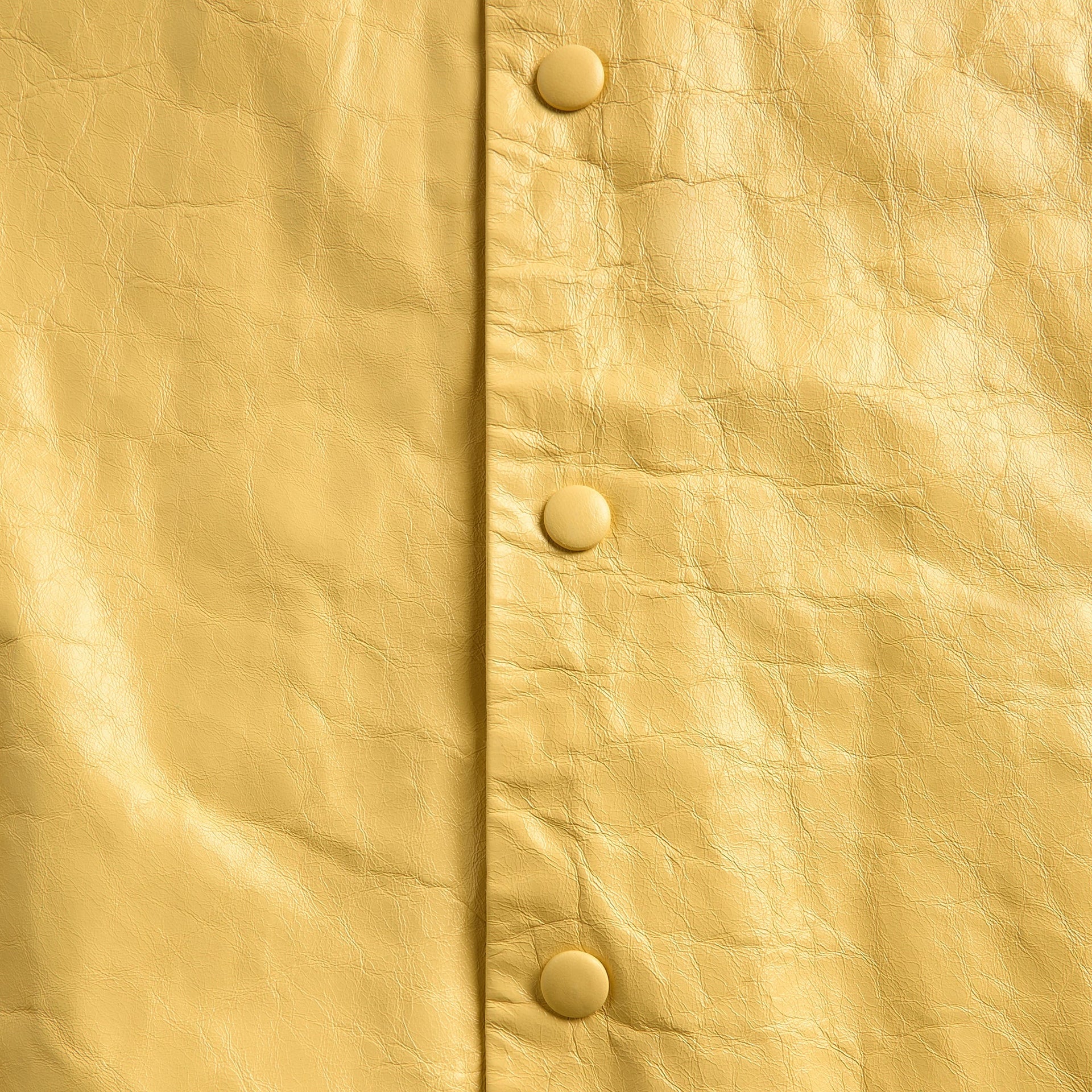 Willy Chavaria Leather Coach Jacket - Butter